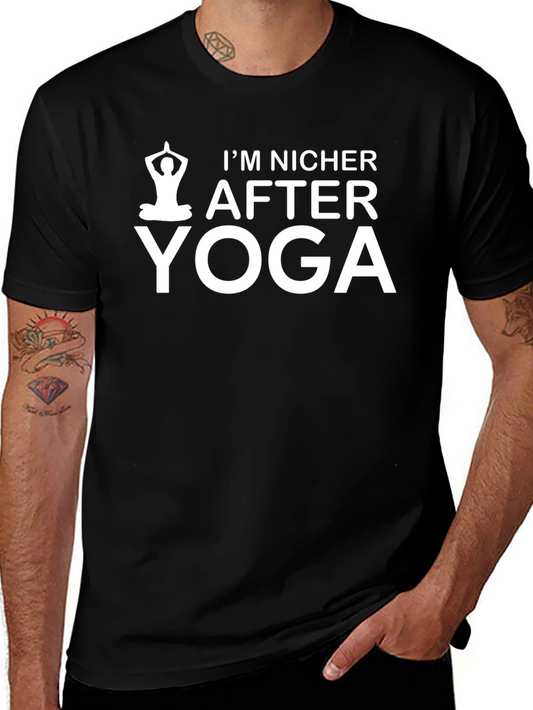 Funny Yoga T-Shirt - Im Nicer After Yoga