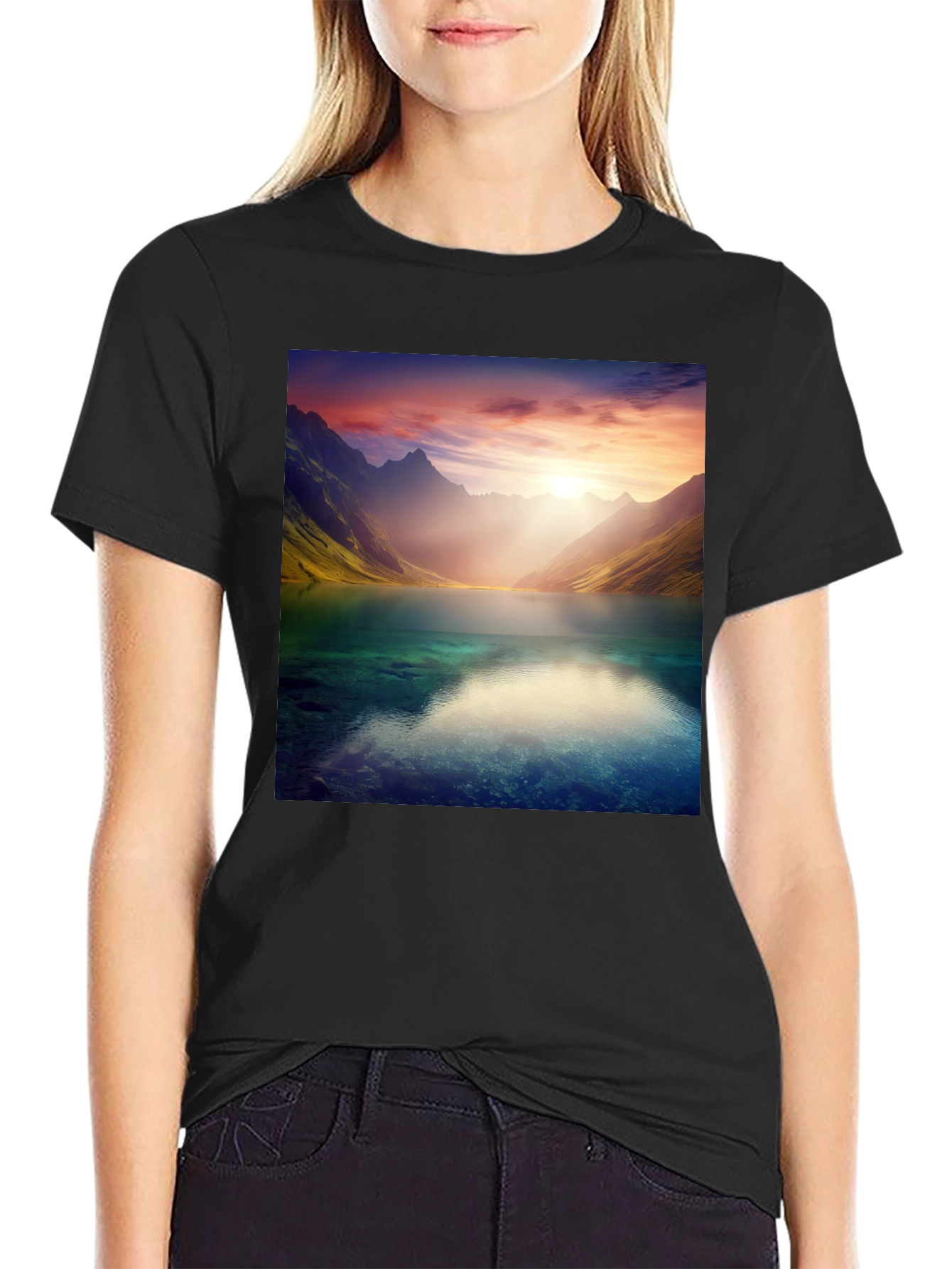 Scenic Lake View Graphic Tee