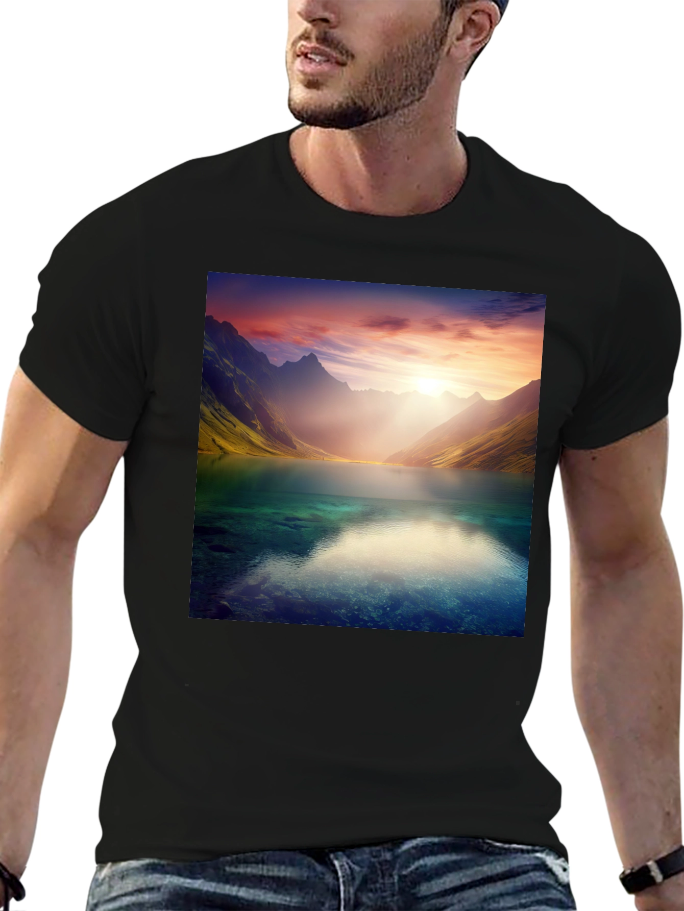Scenic Lake View Graphic Tee