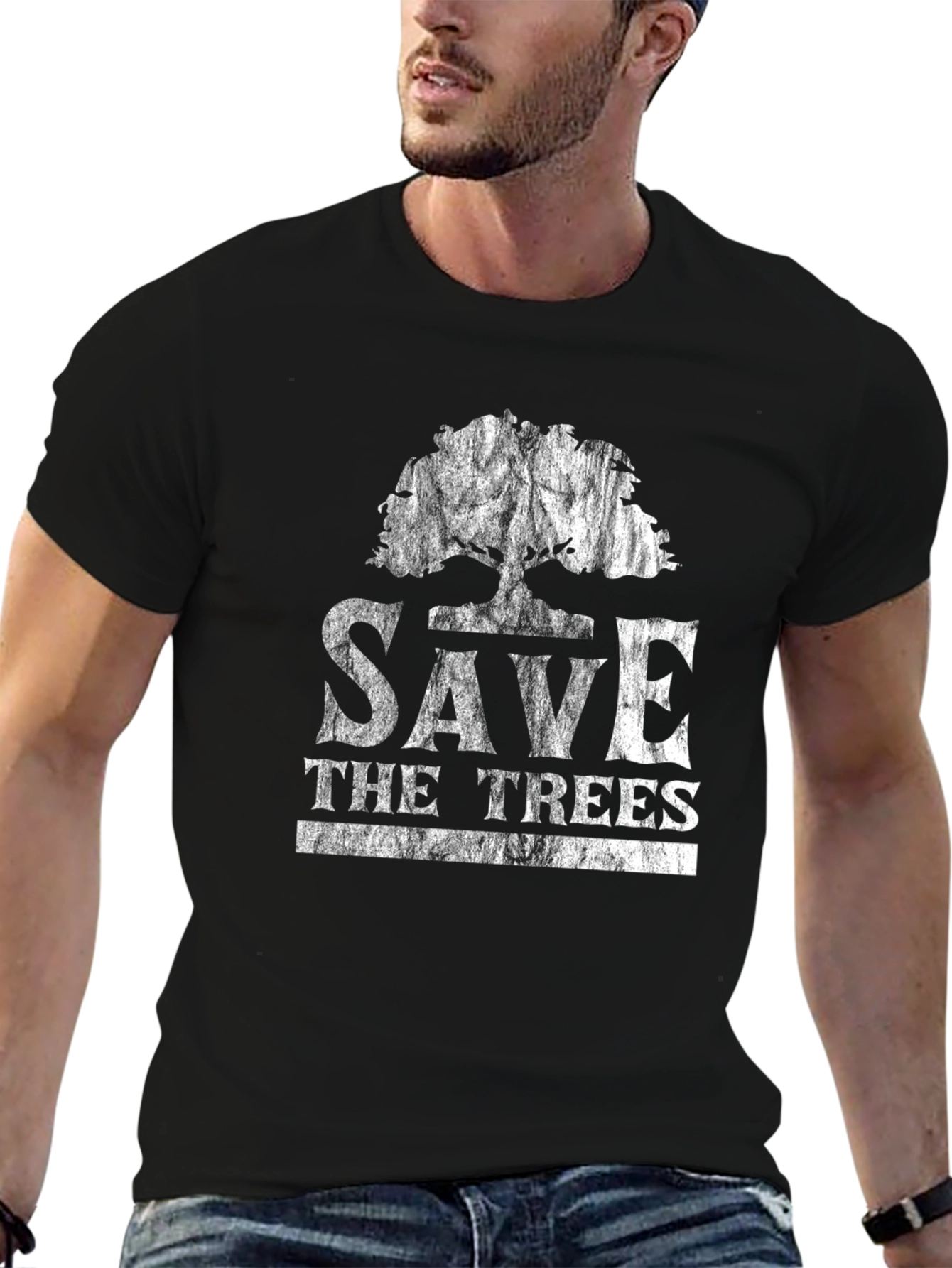 Save The Trees Graphic Tee - Eco-Friendly Shirt