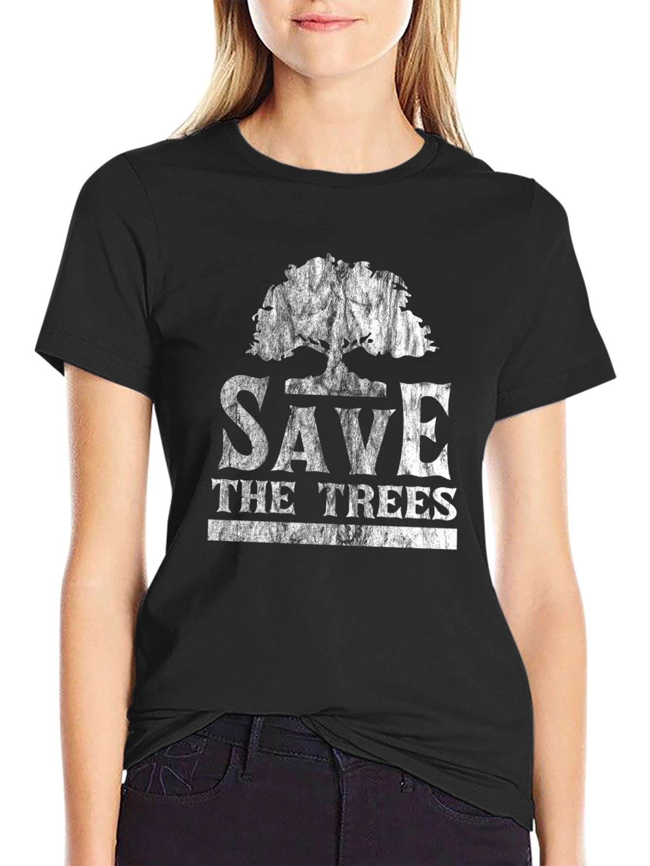 Save The Trees Graphic Tee - Eco-Friendly Shirt