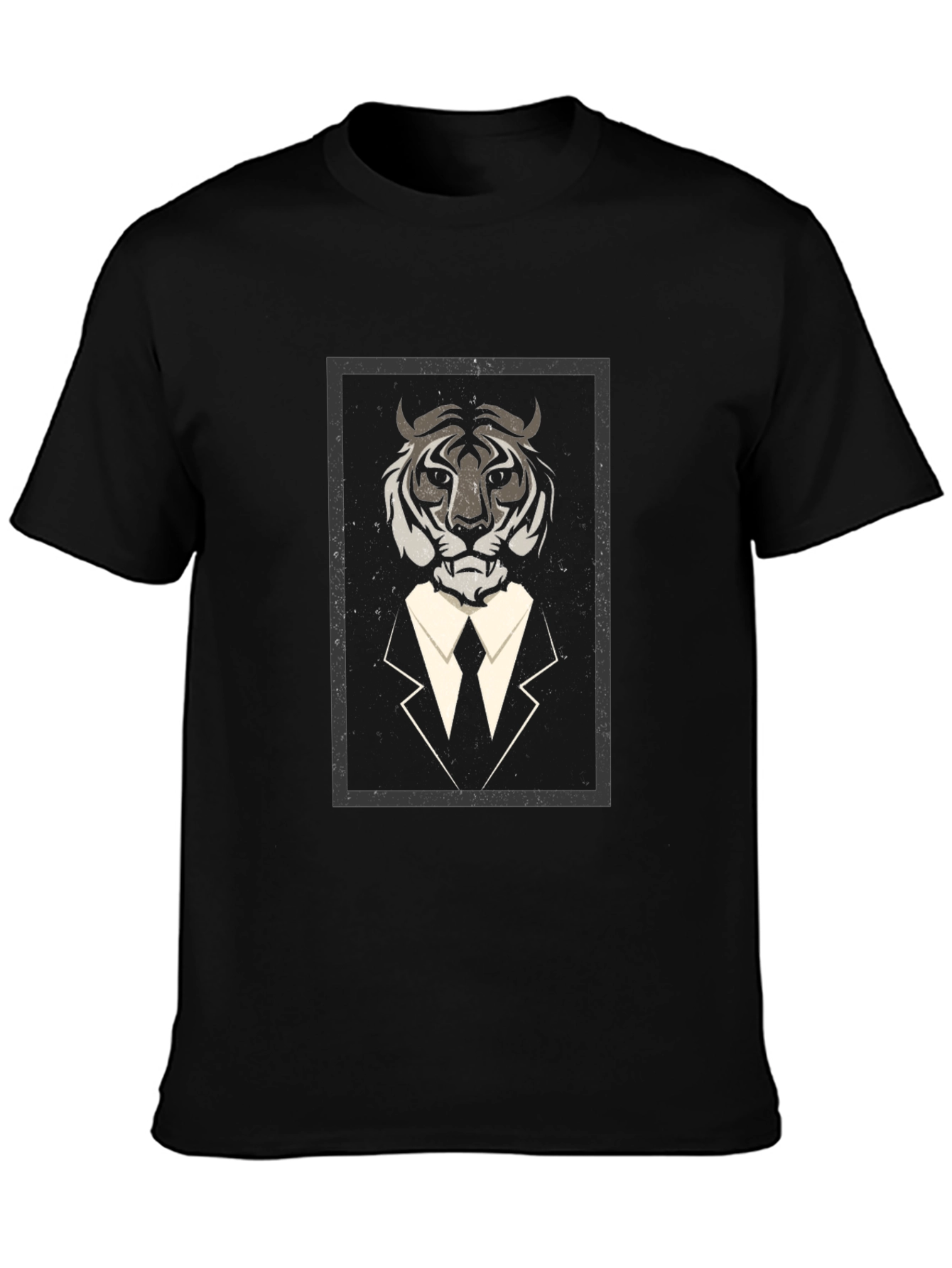 Tiger Suit Graphic Tee - Cool & Stylish