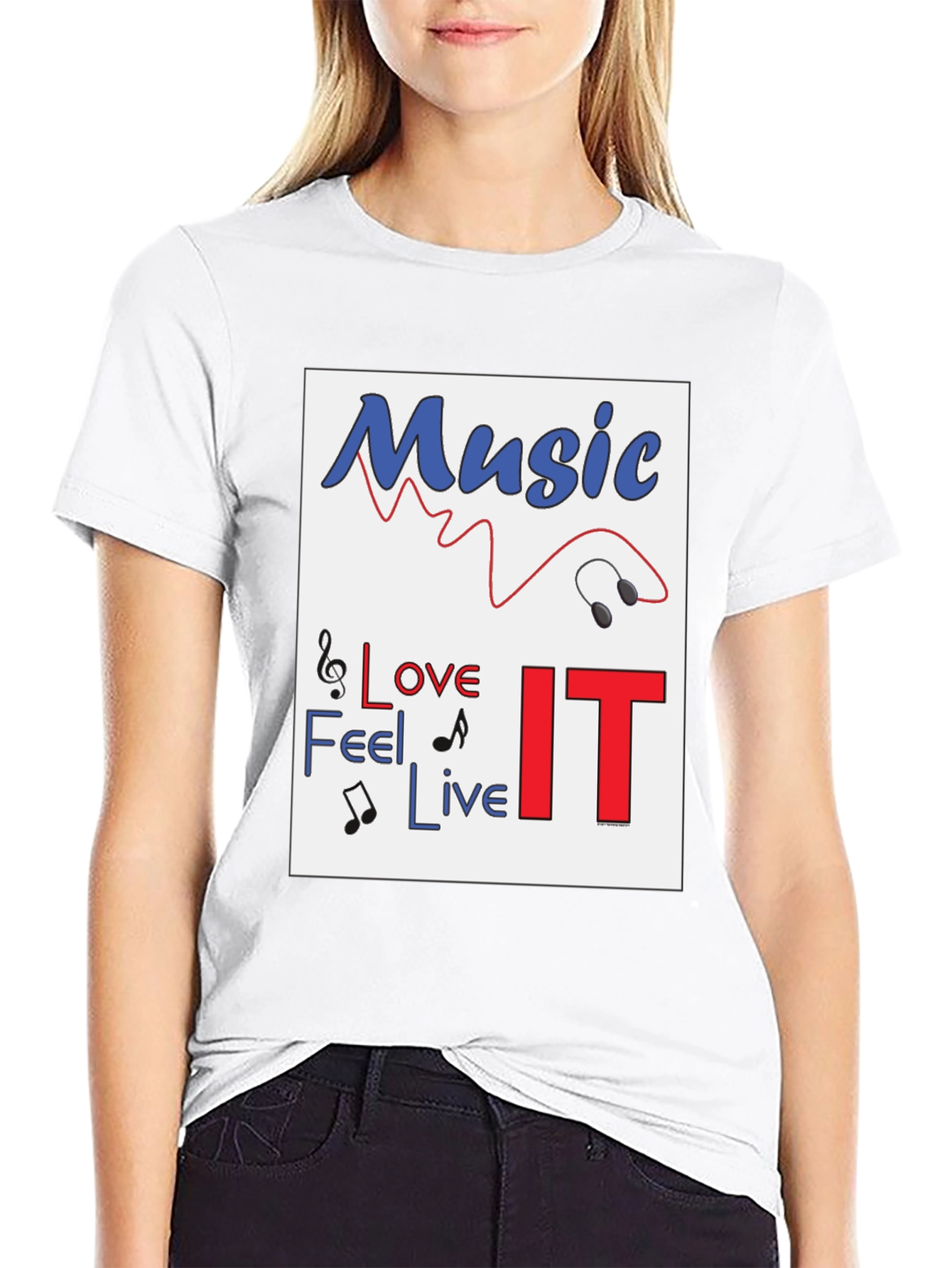 Music Lover Tee - Feel Love Live IT!