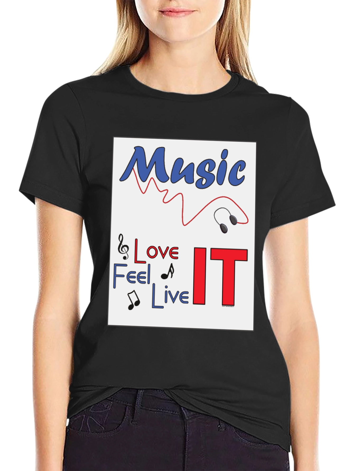 Music Lover Tee - Feel Love Live IT!