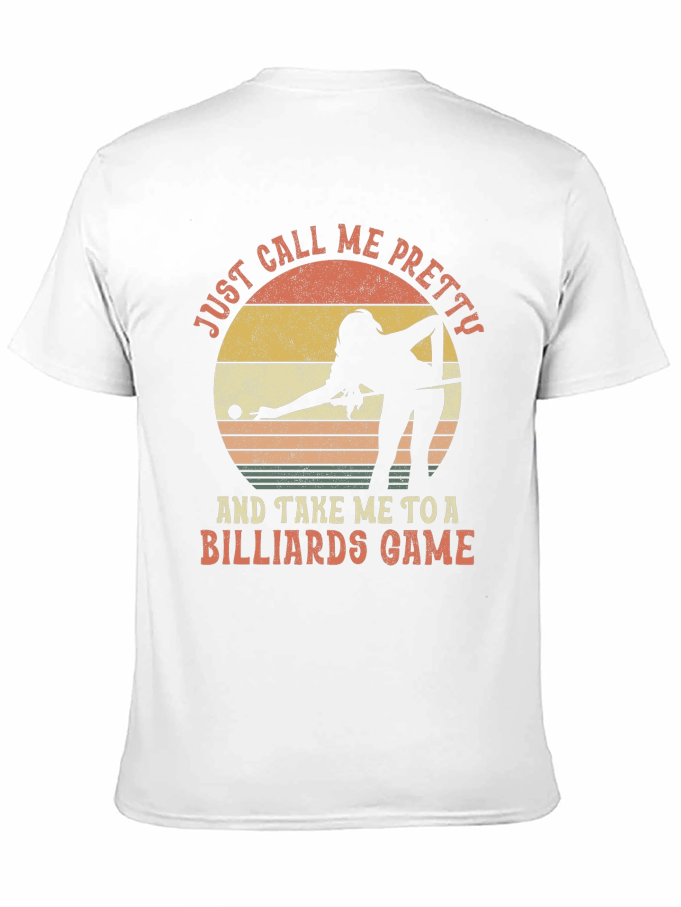 Billiards Player Graphic Tee - Just Call Me Pretty