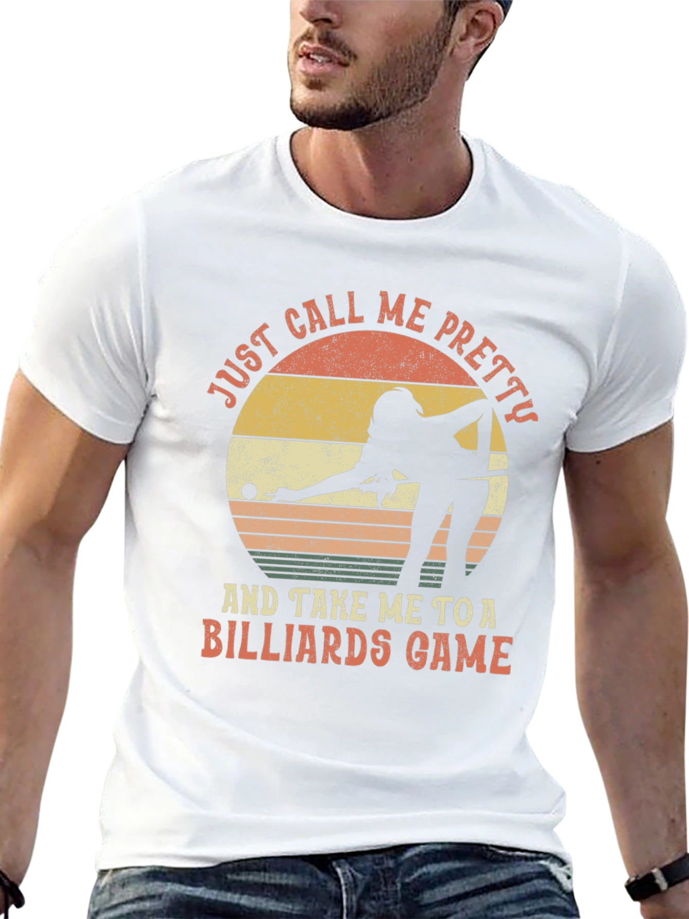 Billiards Player Graphic Tee - Just Call Me Pretty