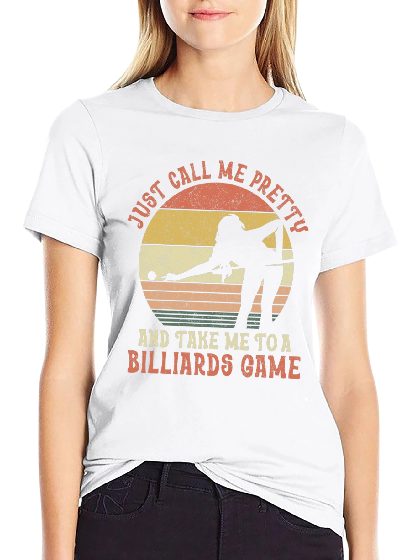 Billiards Player Graphic Tee - Just Call Me Pretty