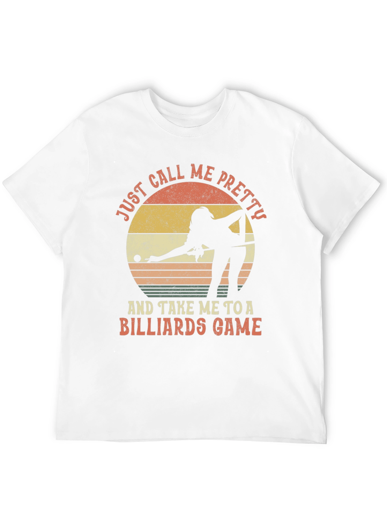 Billiards Player Graphic Tee - Just Call Me Pretty