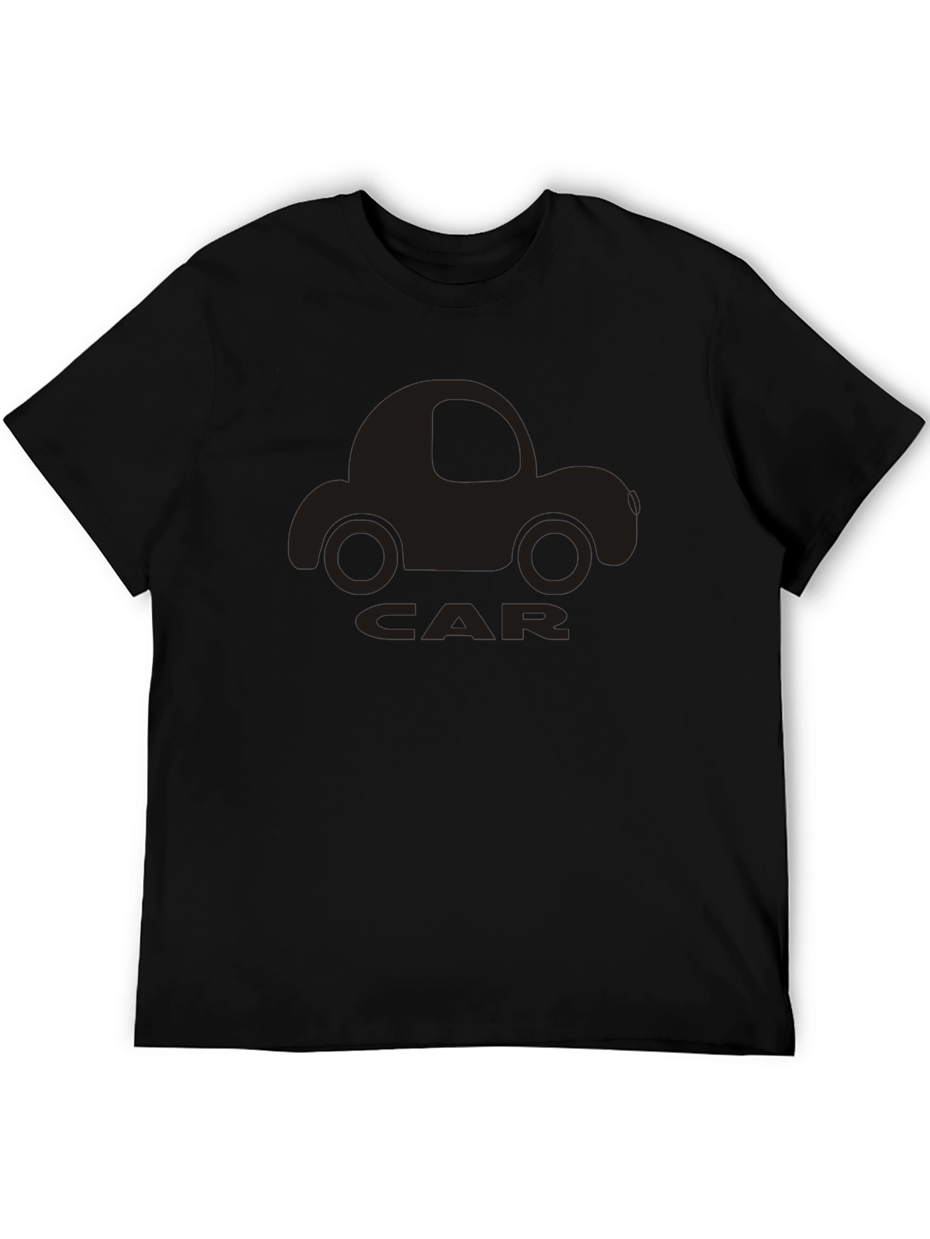 Car Graphic T-Shirt - Black Cotton Tee