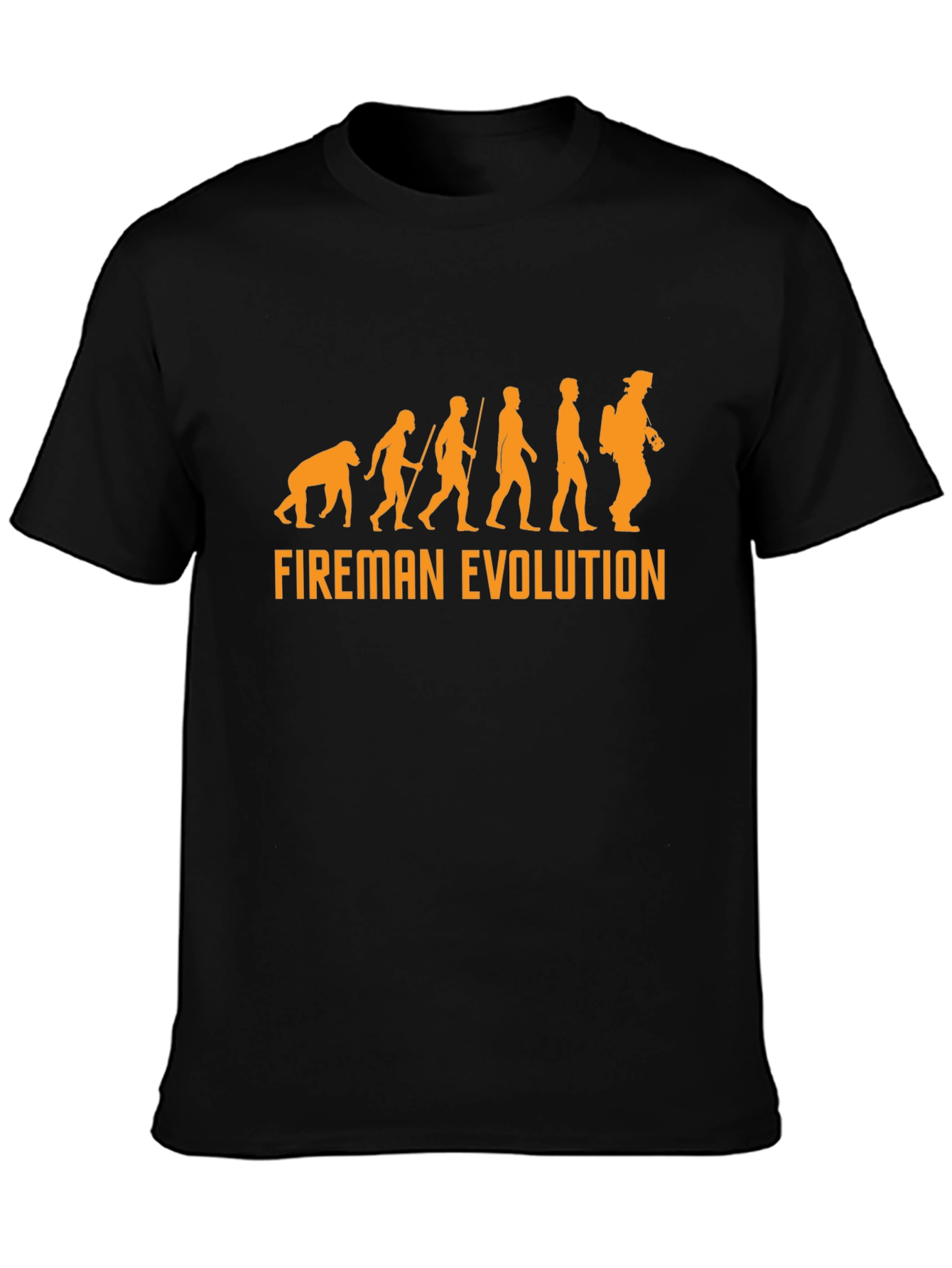Fireman Evolution Graphic T-Shirt - Black