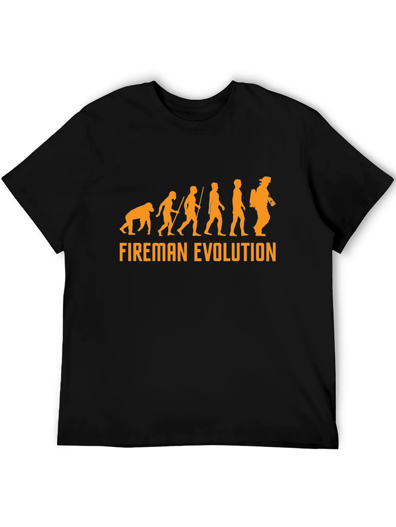 Fireman Evolution Graphic T-Shirt - Black
