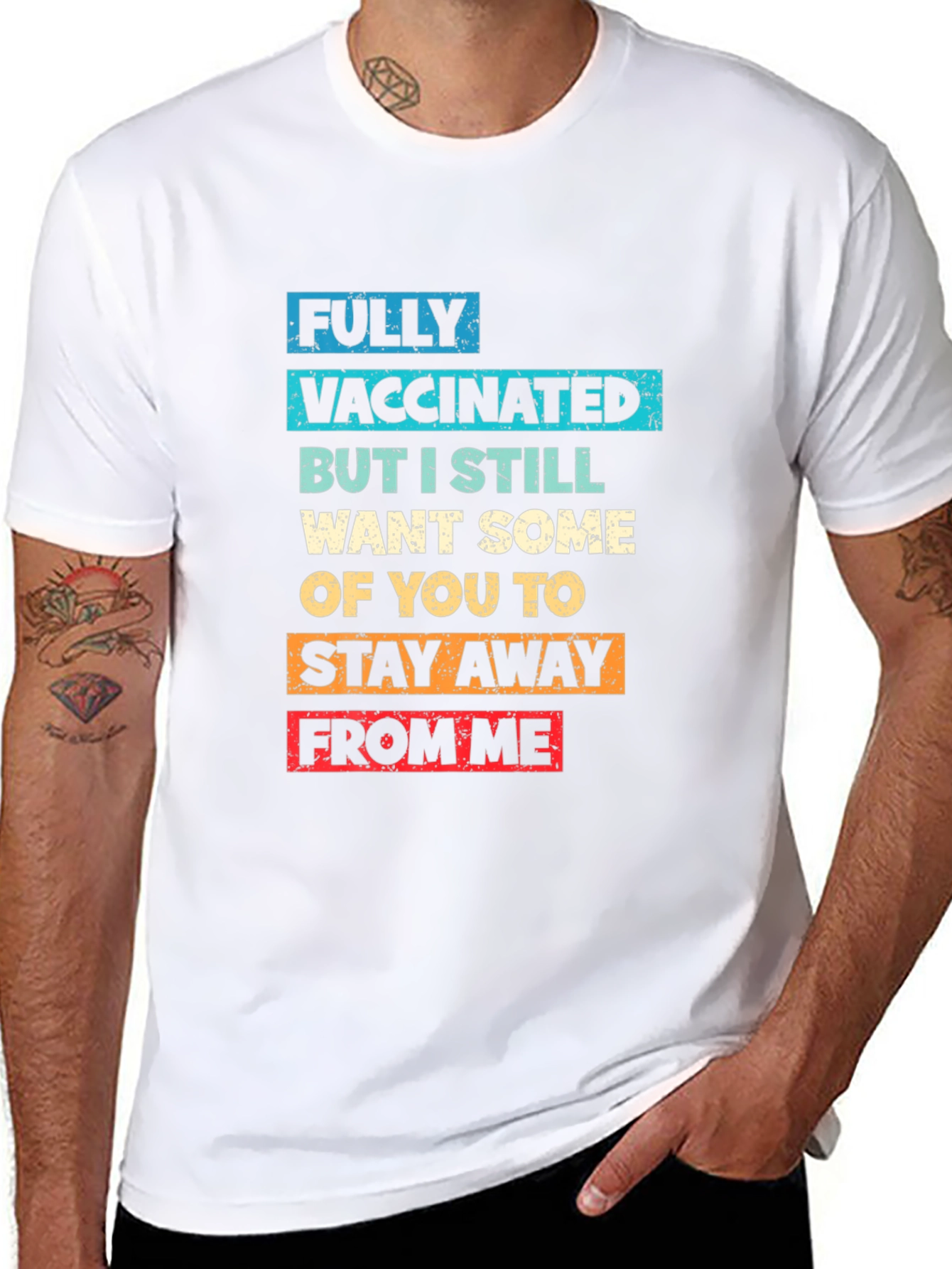 Funny Vaccinated T-Shirt - Stay Away From Me!