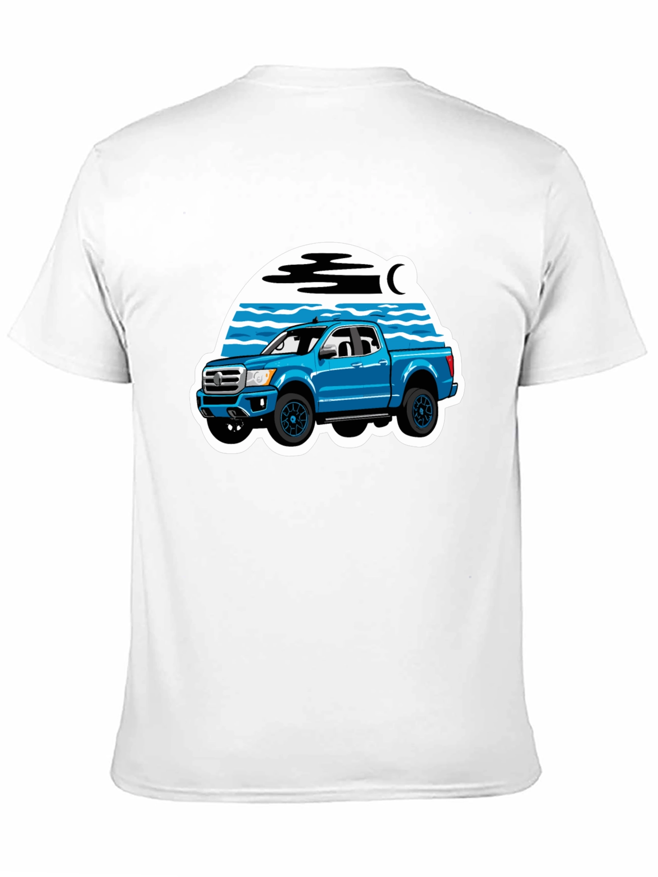 Blue Truck Graphic Tee - Off-Road Adventure Shirt