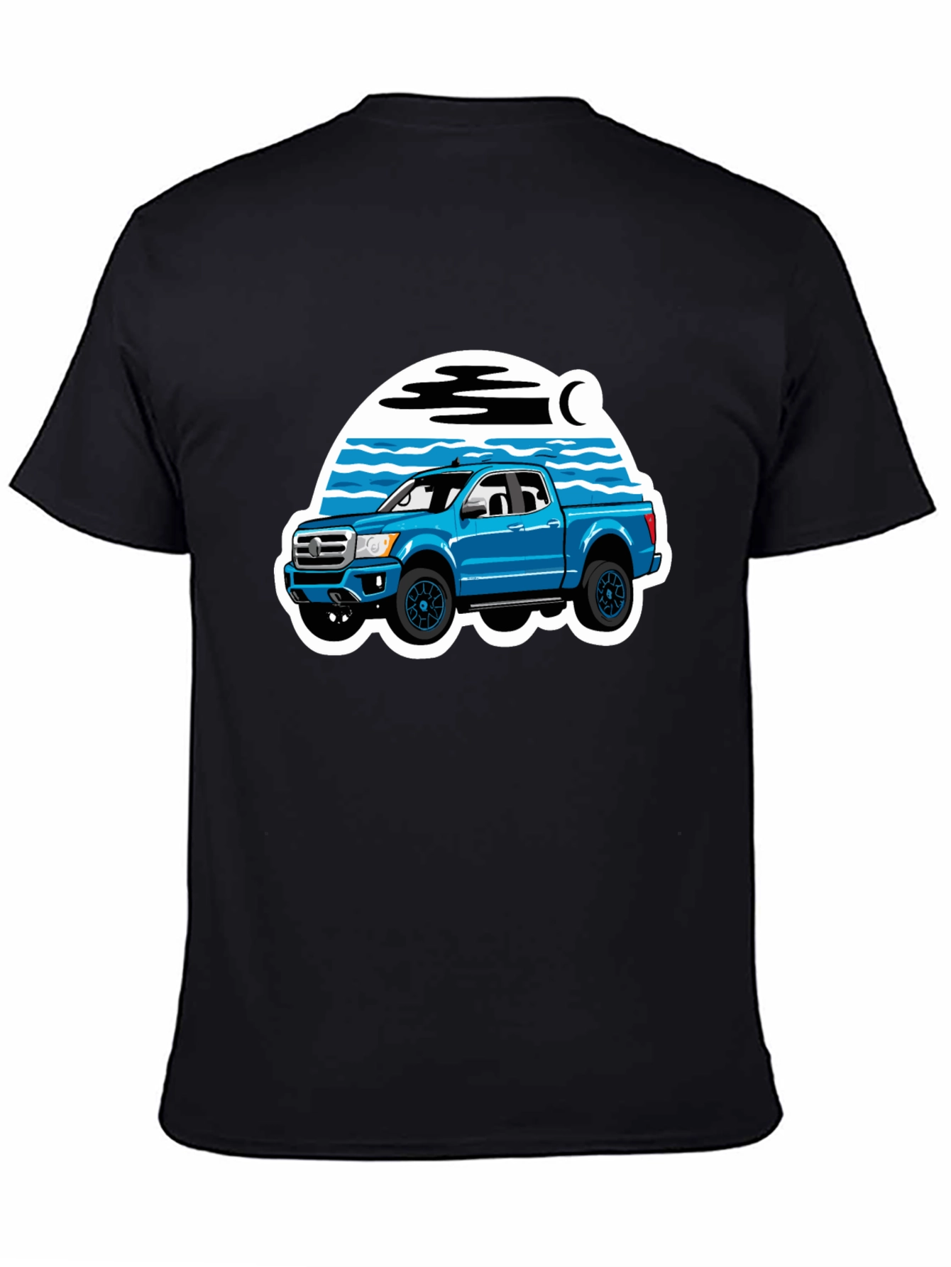 Blue Truck Graphic Tee - Off-Road Adventure Shirt