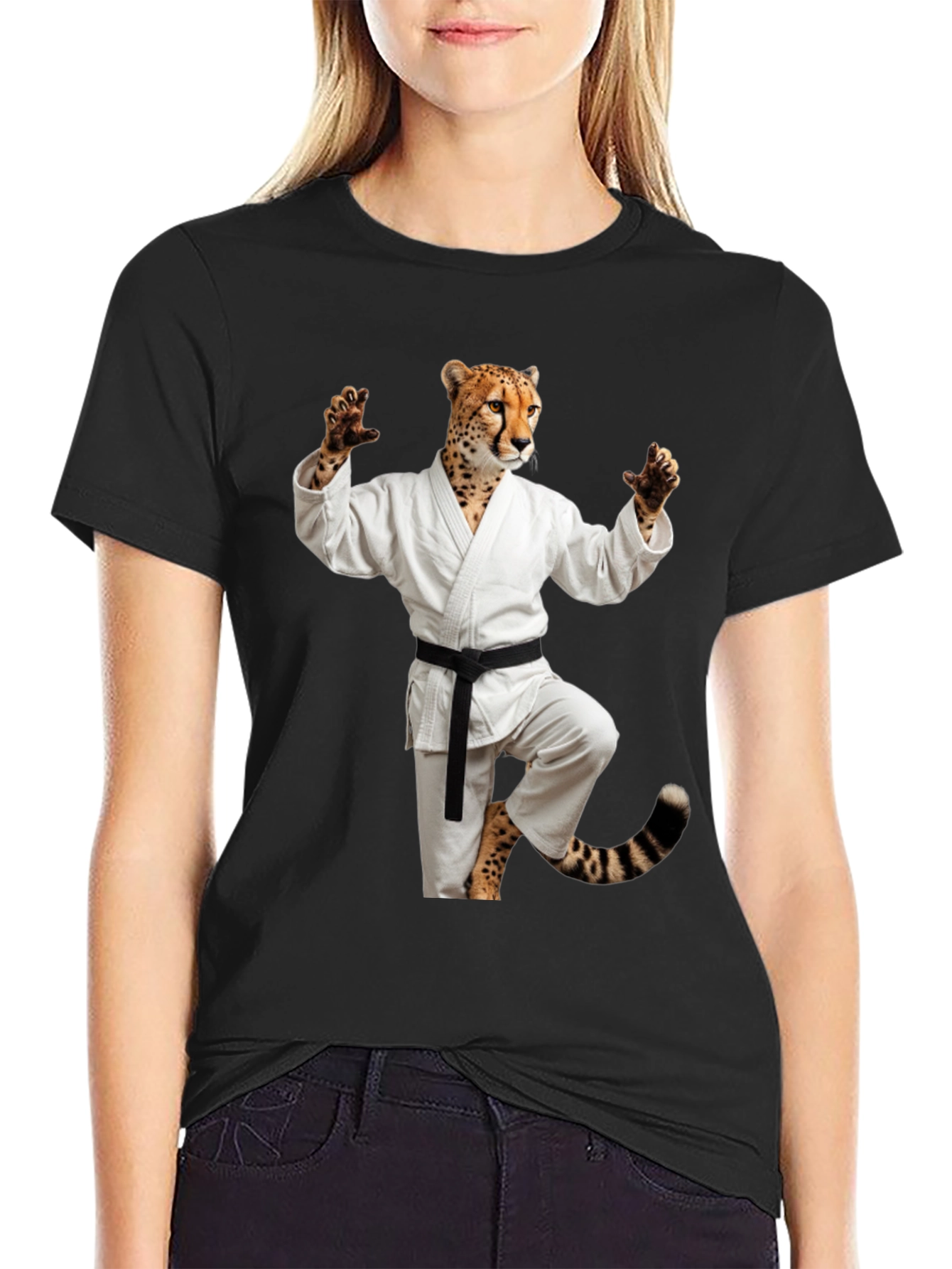 Cheetah Karate Master Graphic Tee