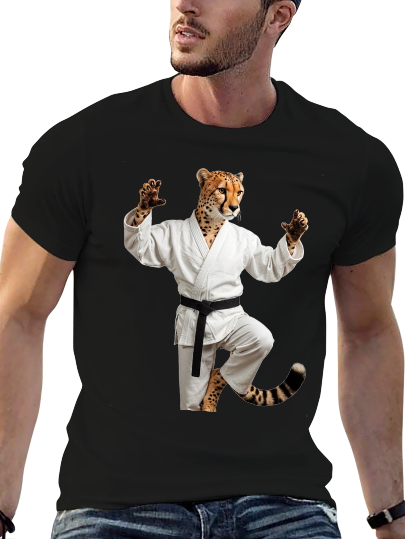 Cheetah Karate Master Graphic Tee