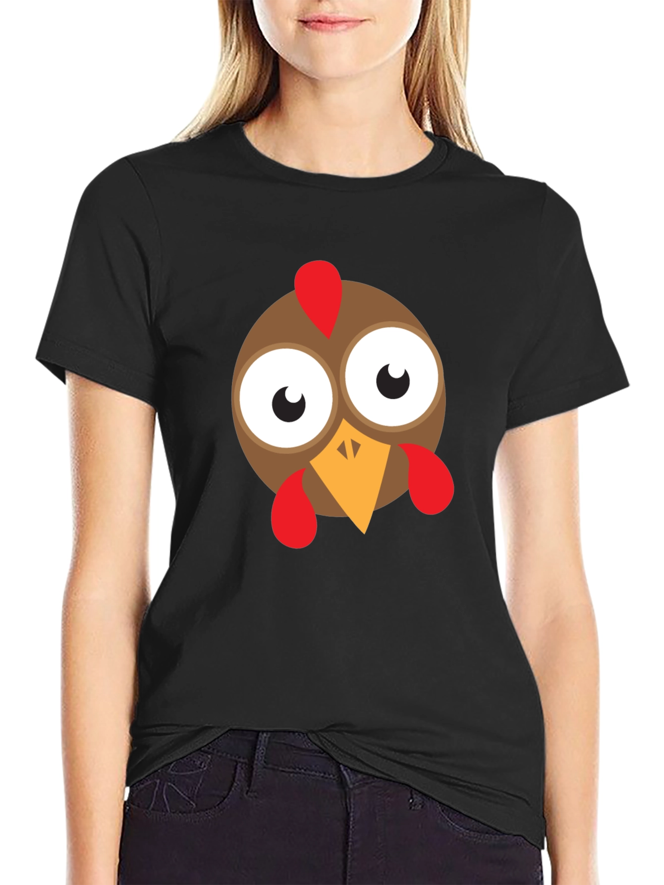 Funny Cartoon Turkey Thanksgiving T-Shirt