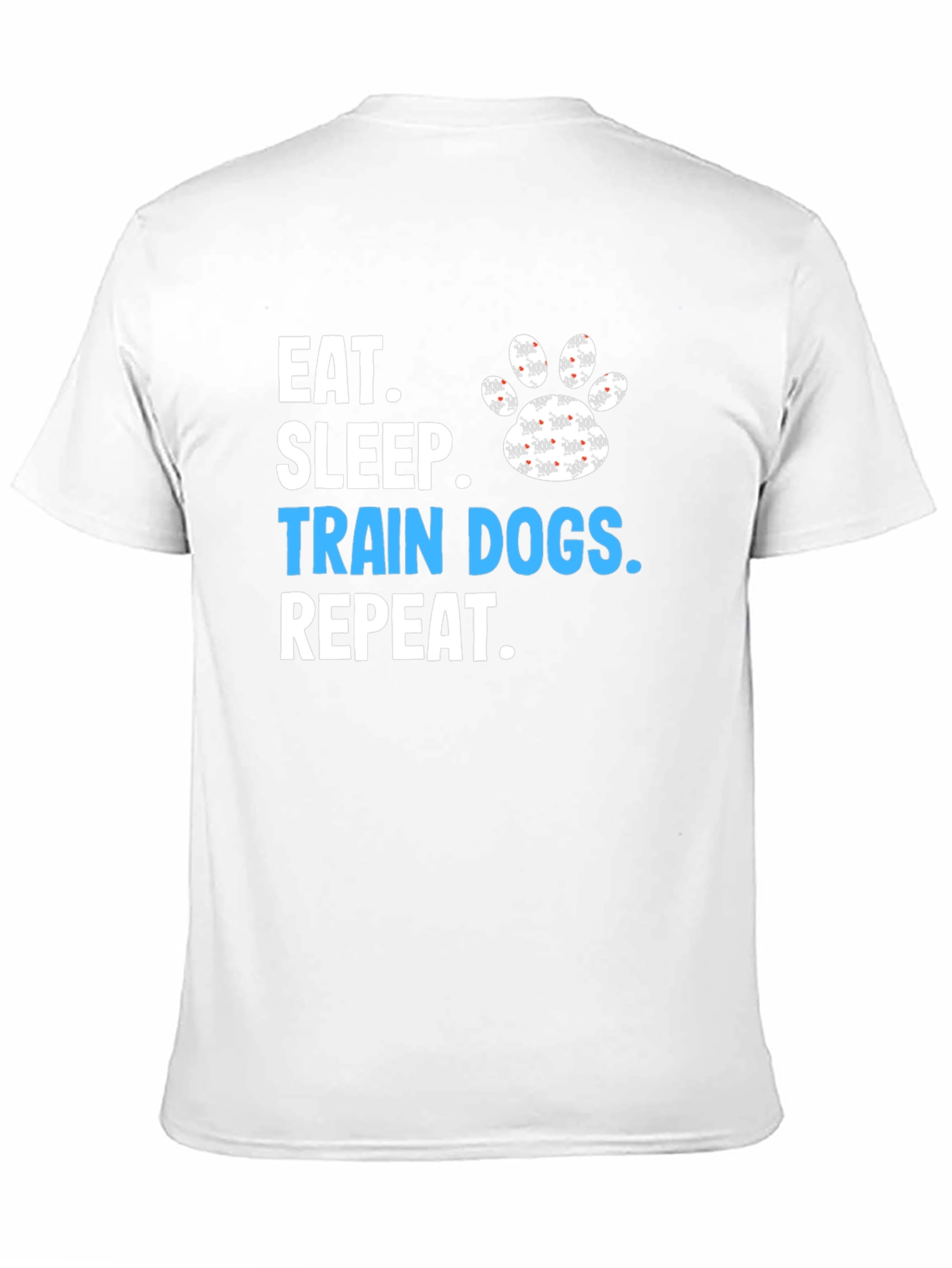Eat Sleep Train Dogs Repeat Graphic Tee