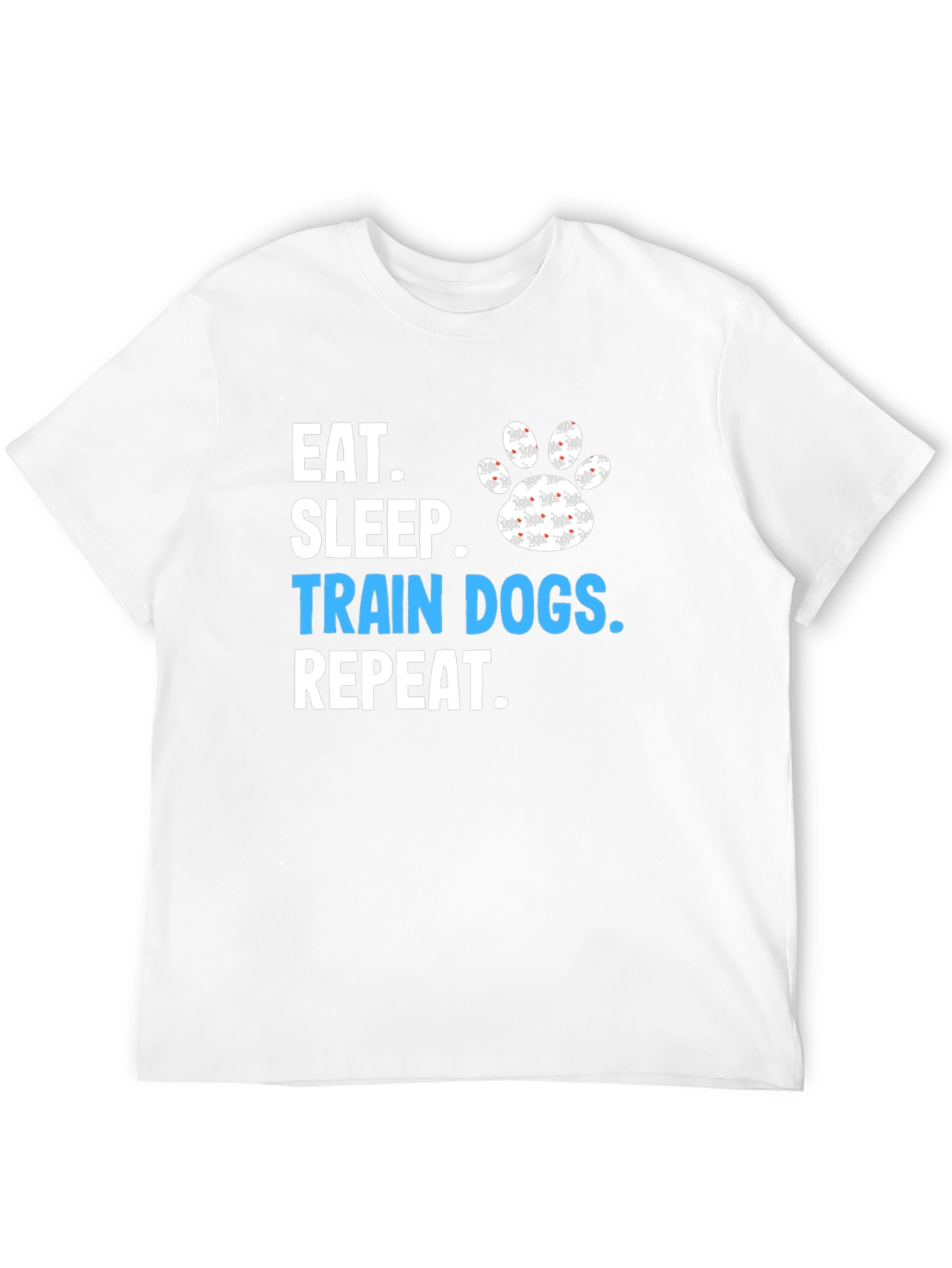 Eat Sleep Train Dogs Repeat Graphic Tee