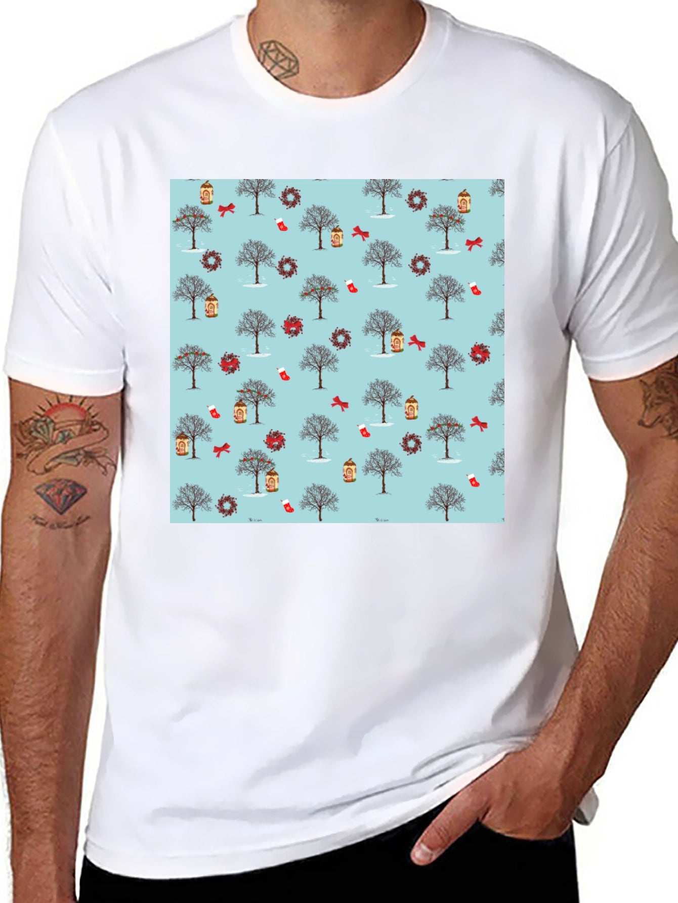 Winter Holiday Pattern T-Shirt