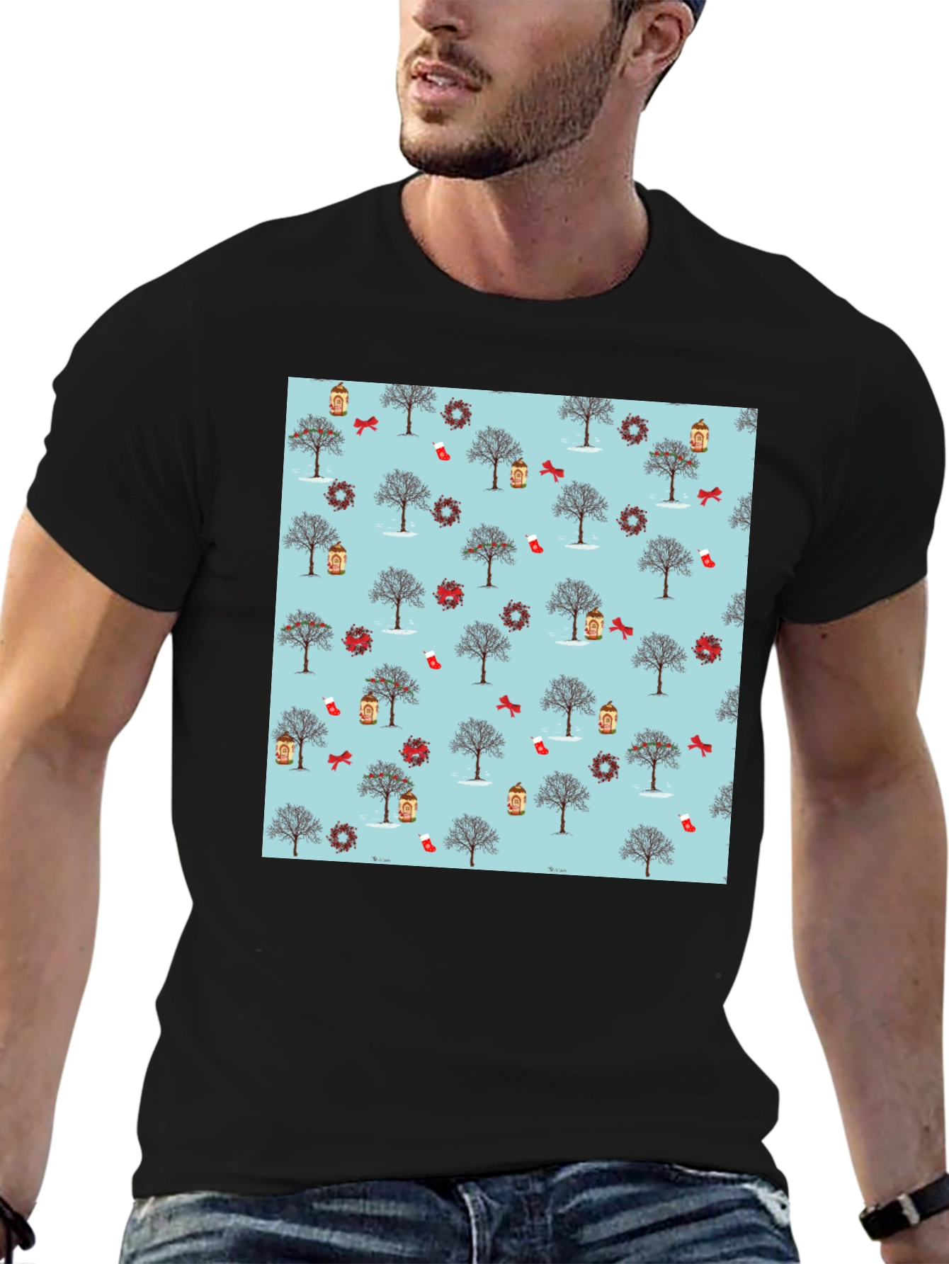 Winter Holiday Pattern T-Shirt