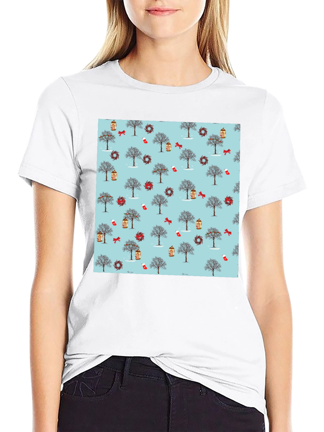 Winter Holiday Pattern T-Shirt