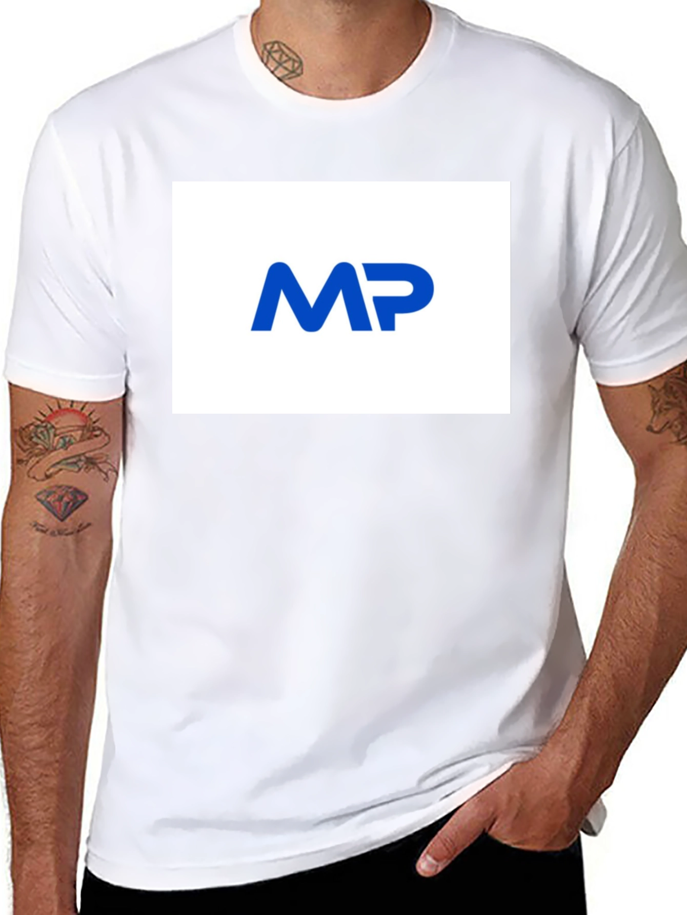 Modern MP Logo Black T-Shirt