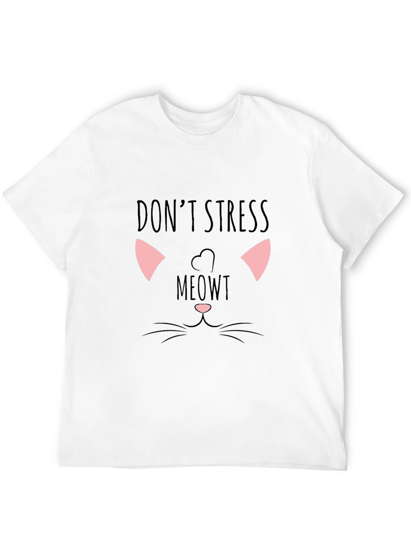 Dont Stress Meowt Black Graphic Tee