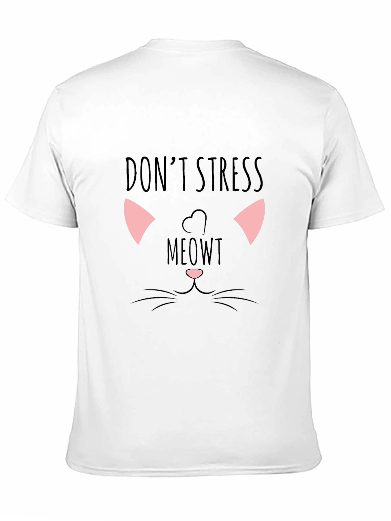Dont Stress Meowt Black Graphic Tee