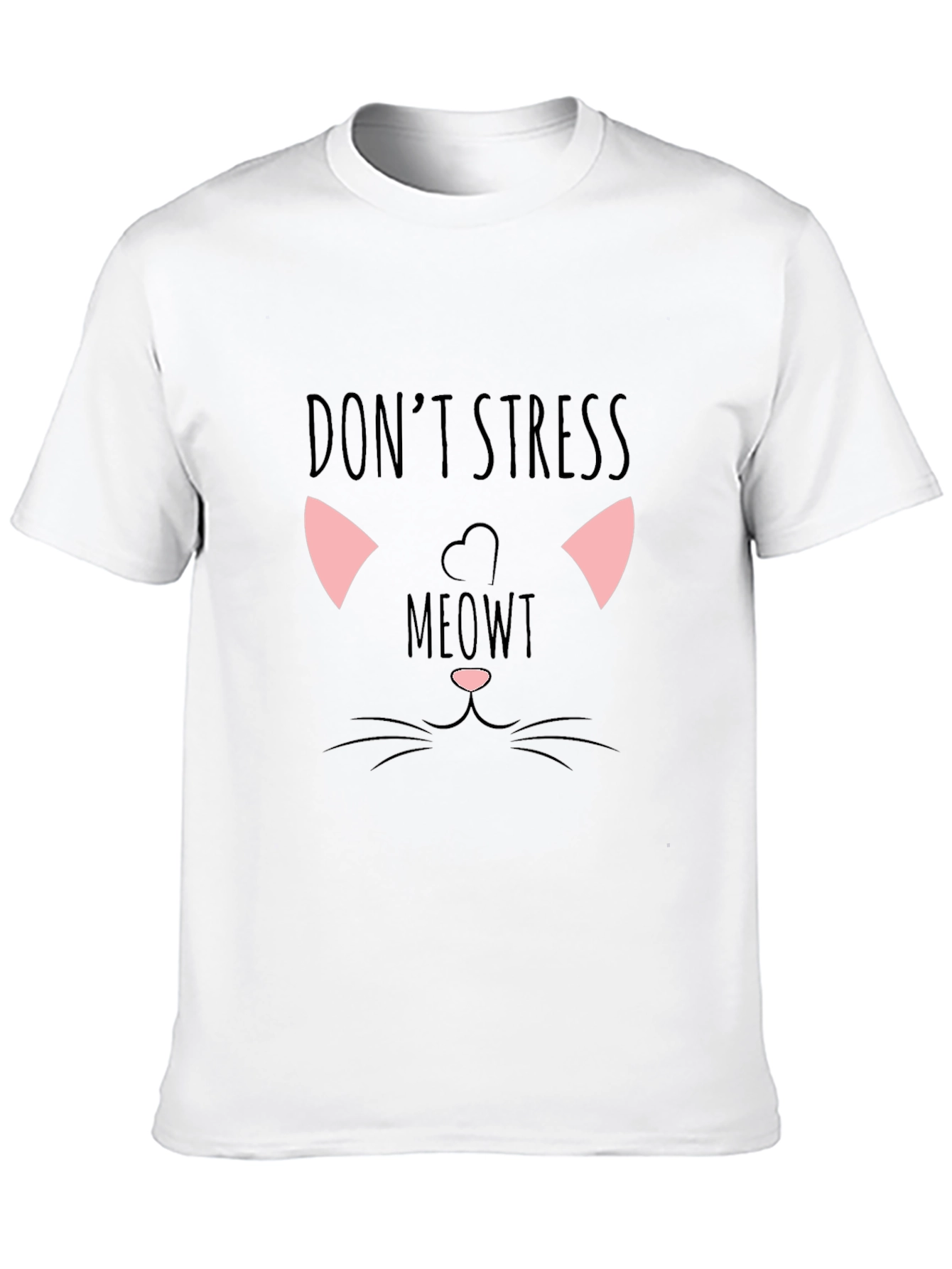 Dont Stress Meowt Black Graphic Tee
