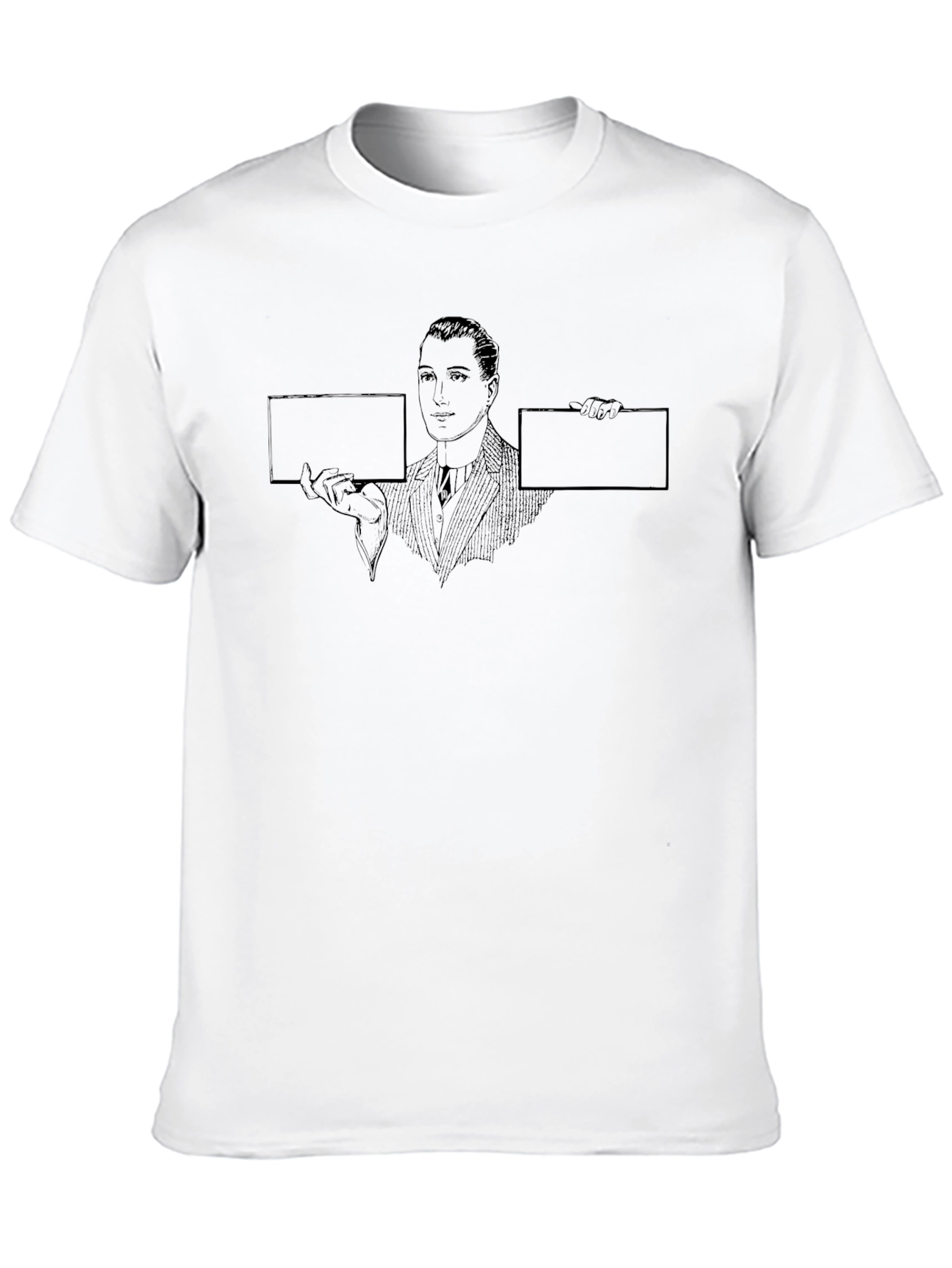 Retro Man Holding Signs T-Shirt