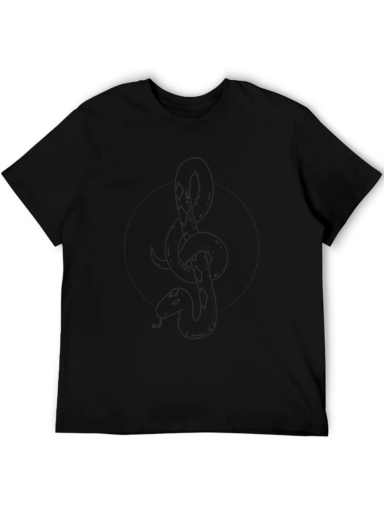 Snake Graphic Black T-Shirt