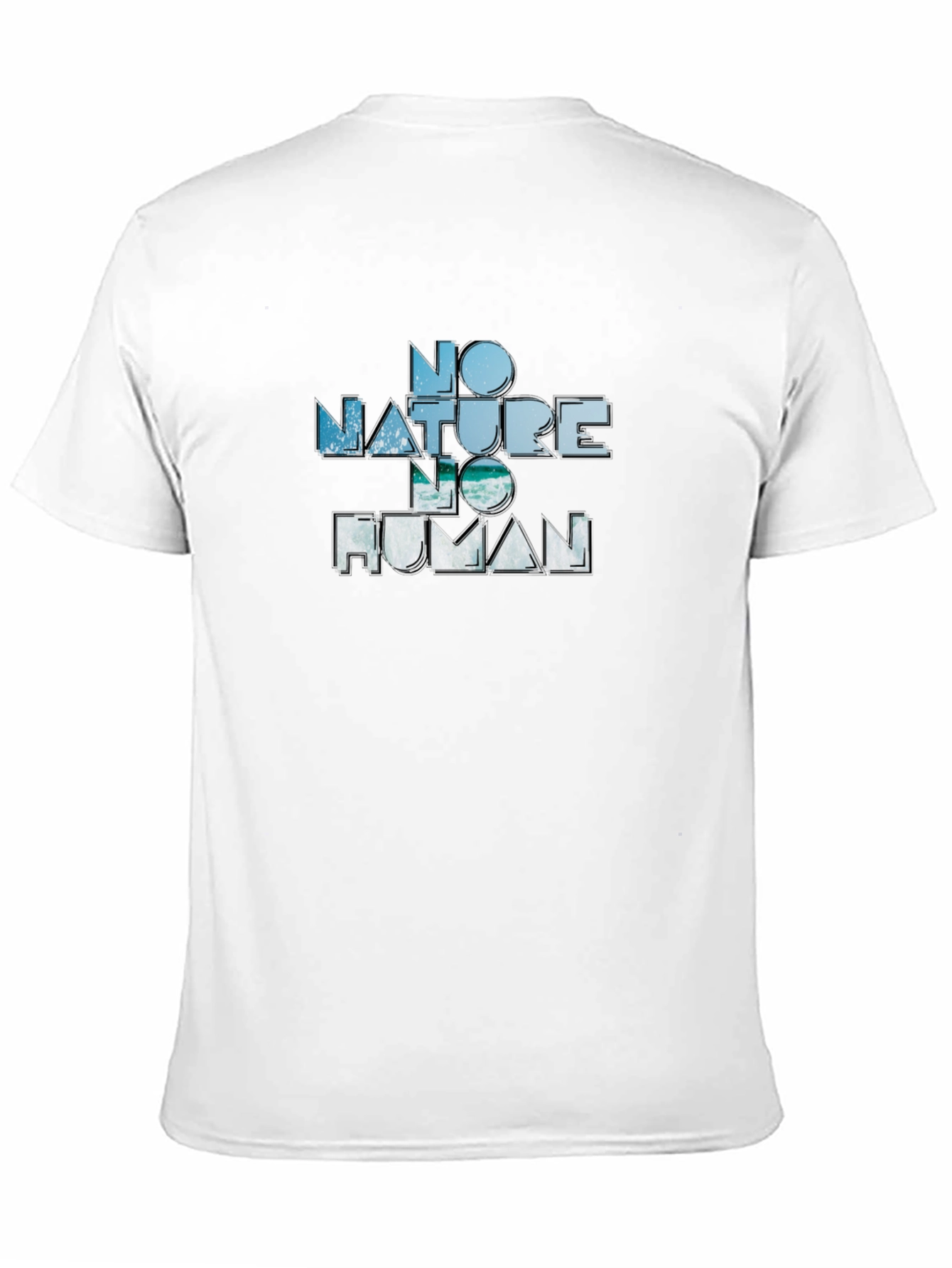 No Nature No Human Graphic Tee - Black