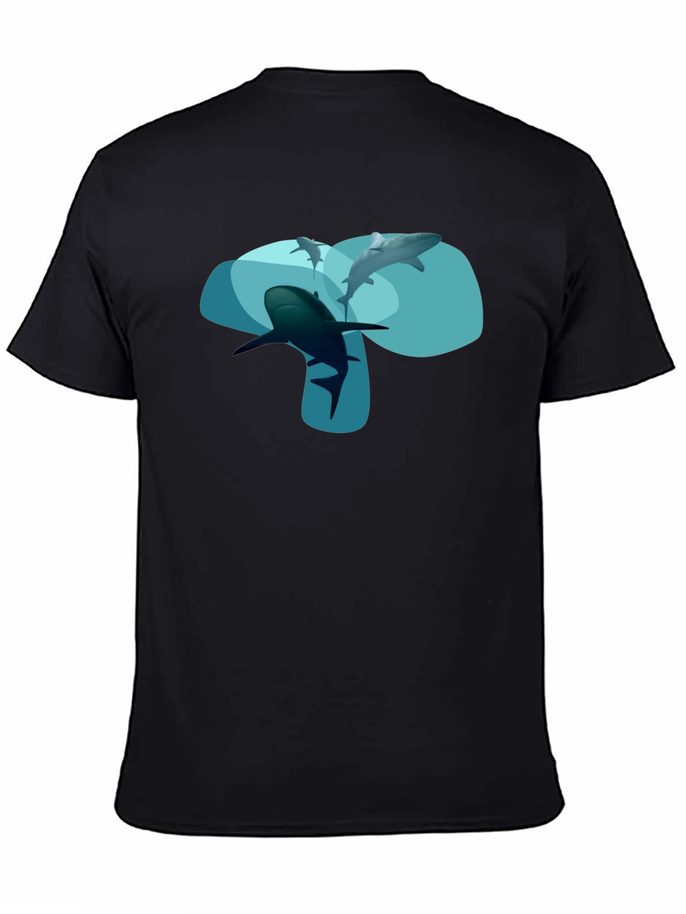 Shark Graphic Black T-Shirt