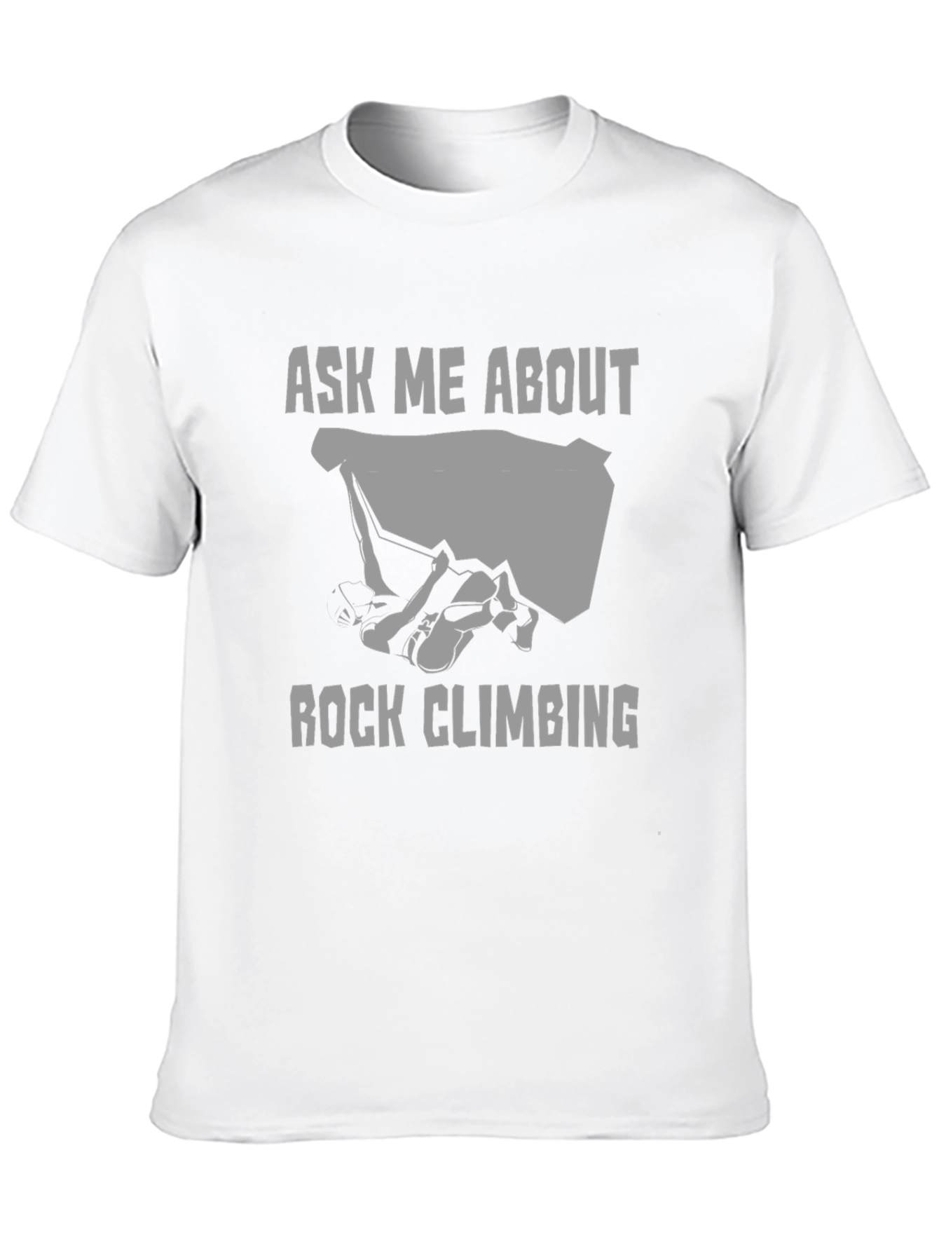 Ask Me About Rock Climbing T-Shirt - Black