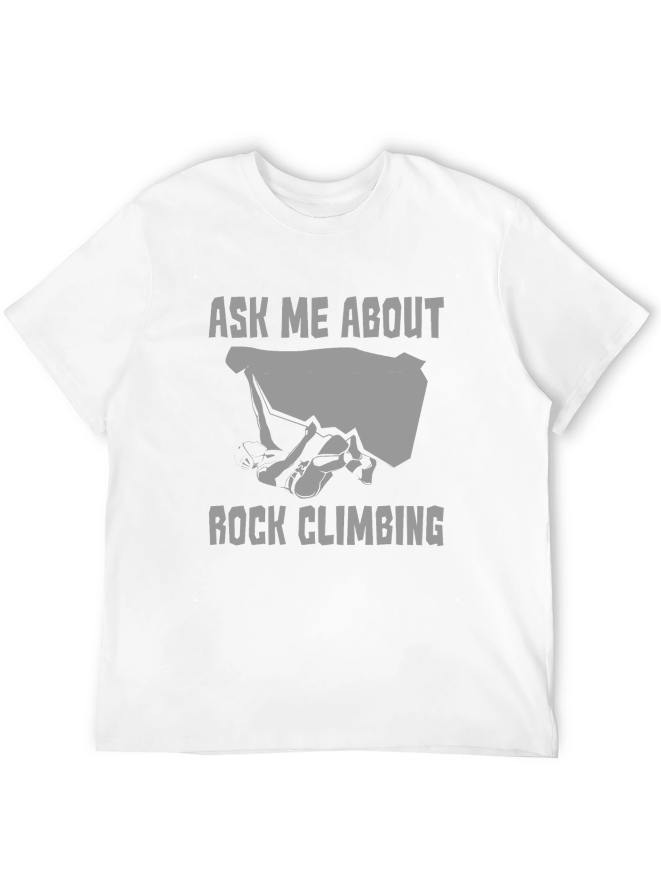 Ask Me About Rock Climbing T-Shirt - Black