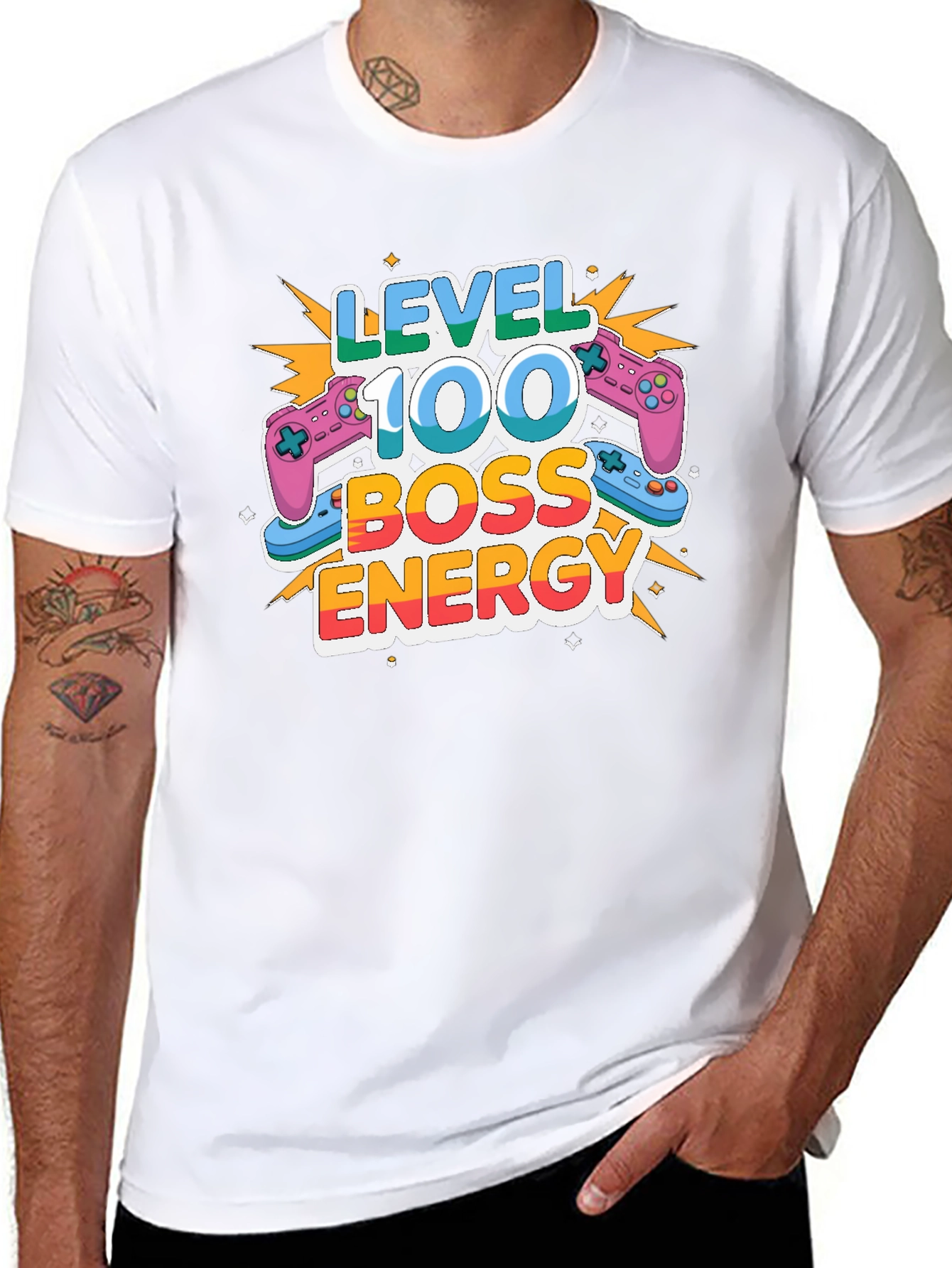 Level 100 Boss Energy Gaming T-Shirt