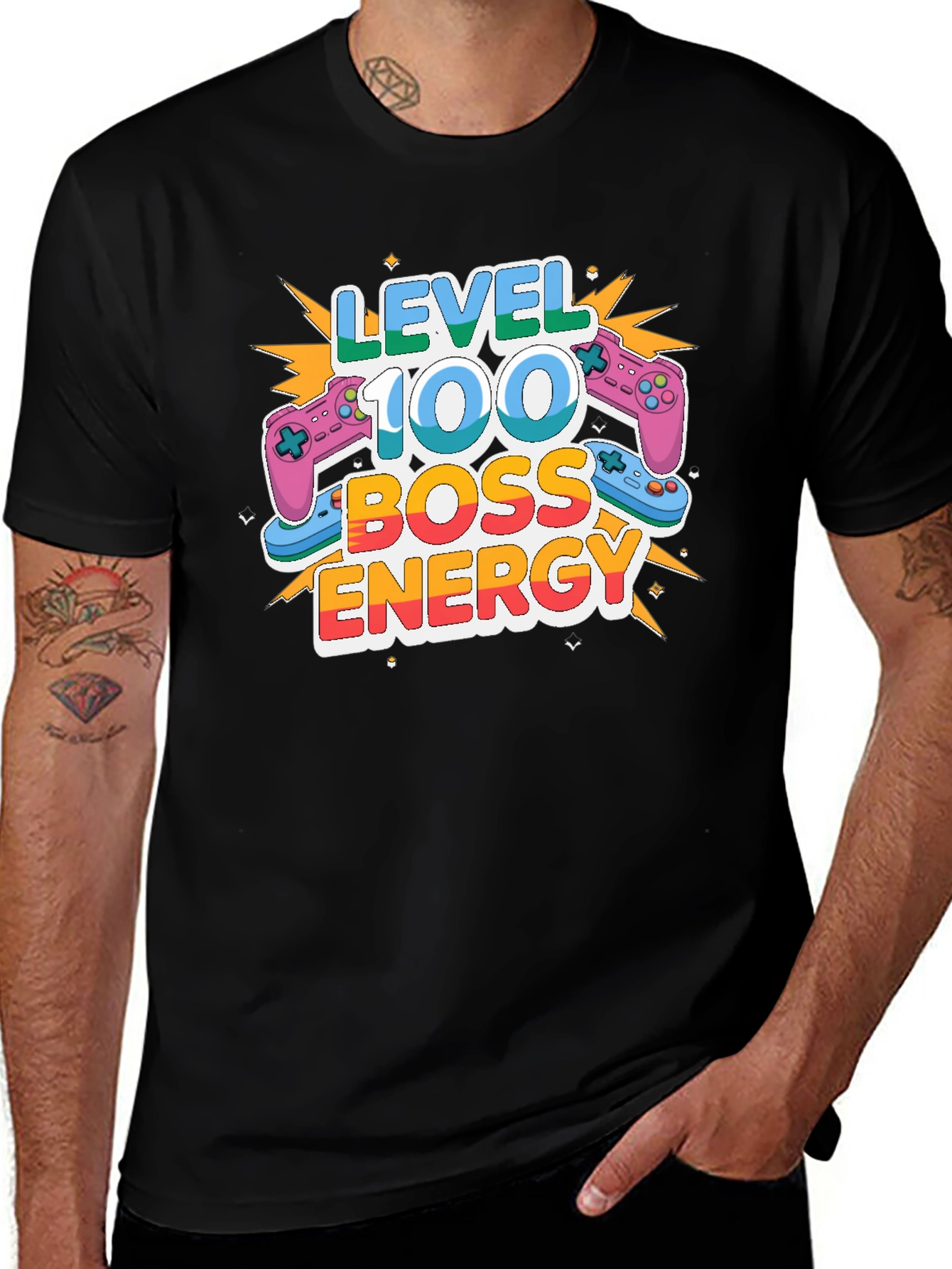 Level 100 Boss Energy Gaming T-Shirt