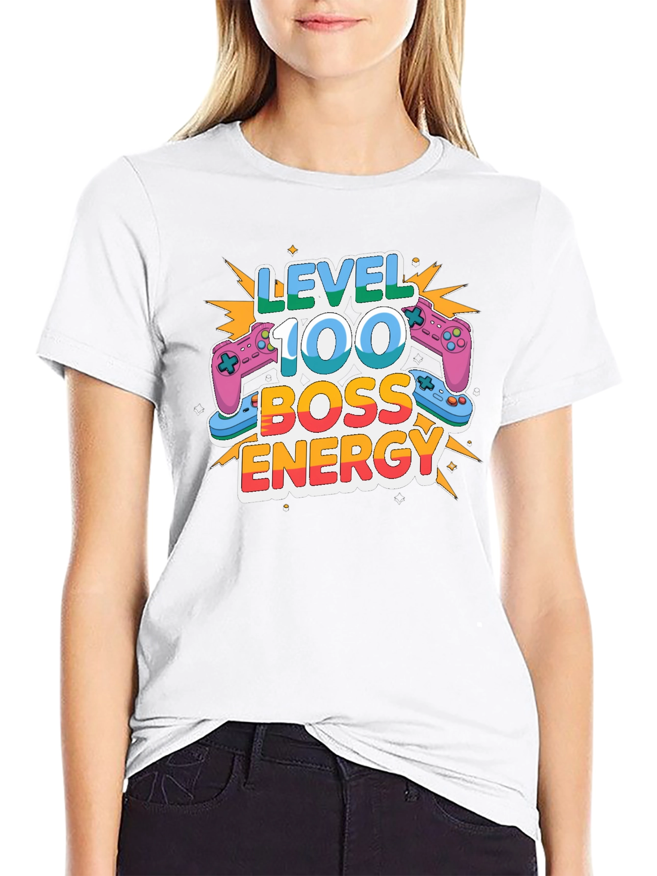 Level 100 Boss Energy Gaming T-Shirt