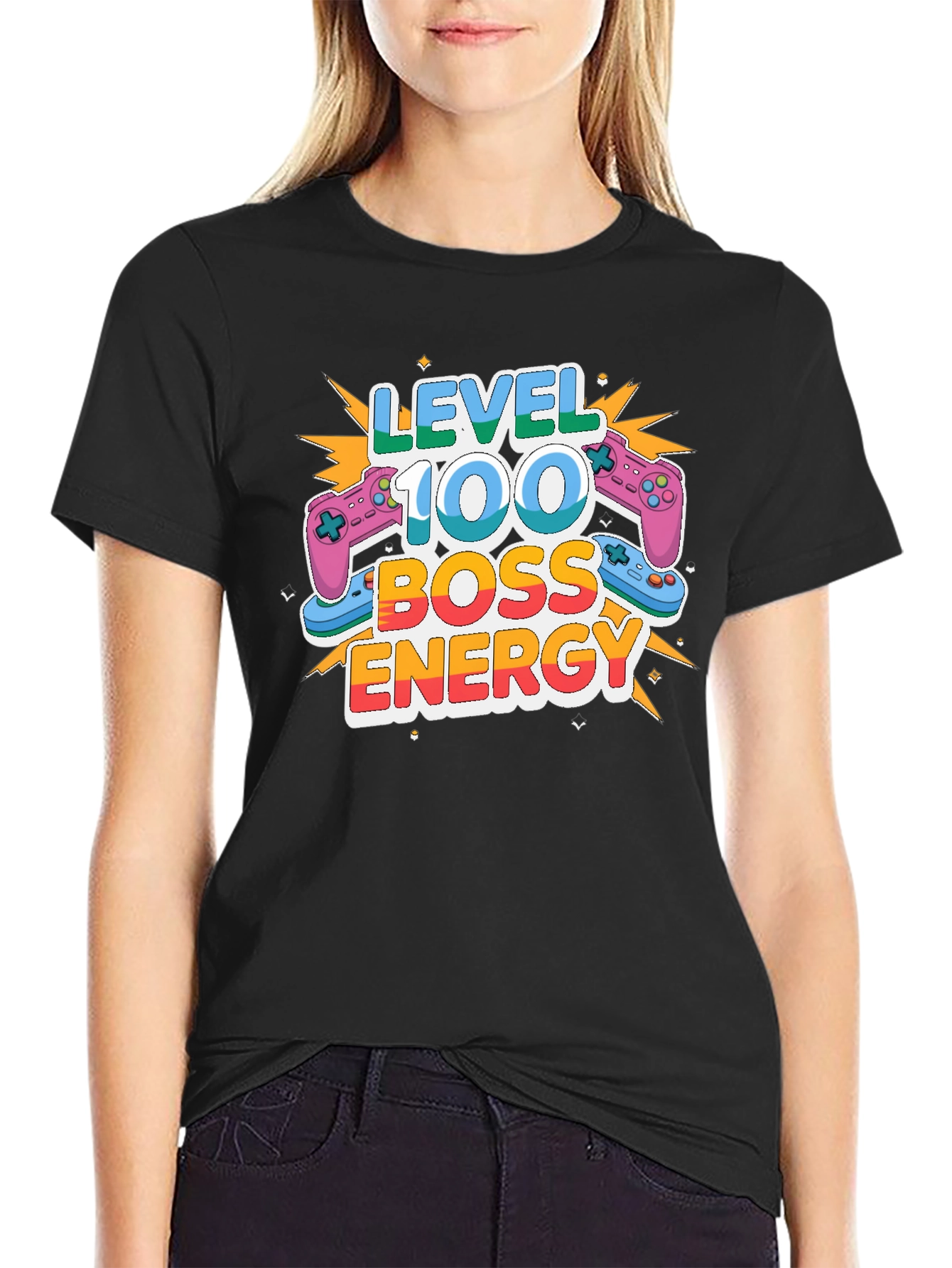 Level 100 Boss Energy Gaming T-Shirt