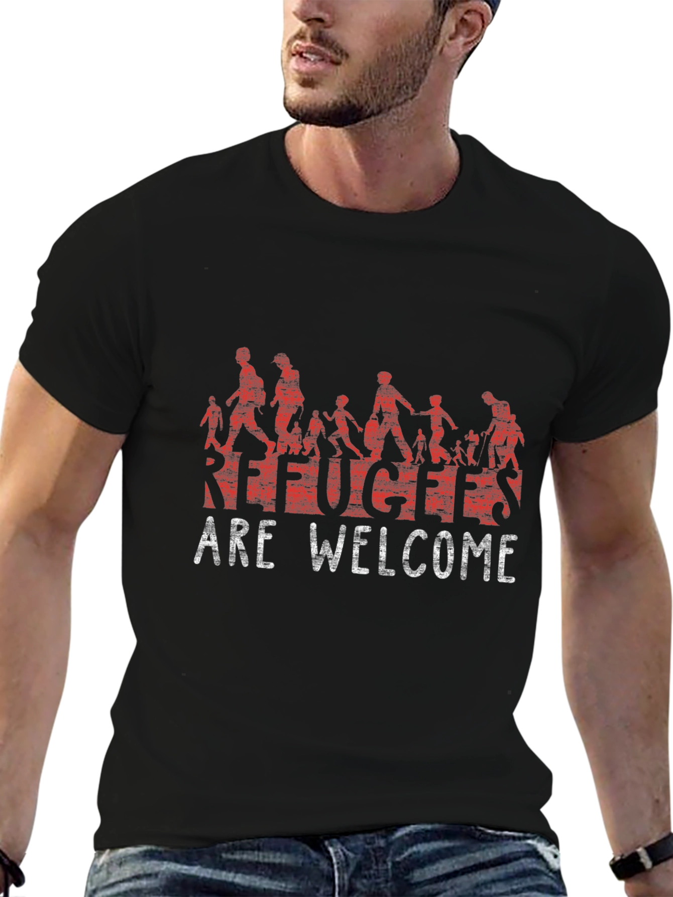 Refugees Are Welcome Graphic T-Shirt