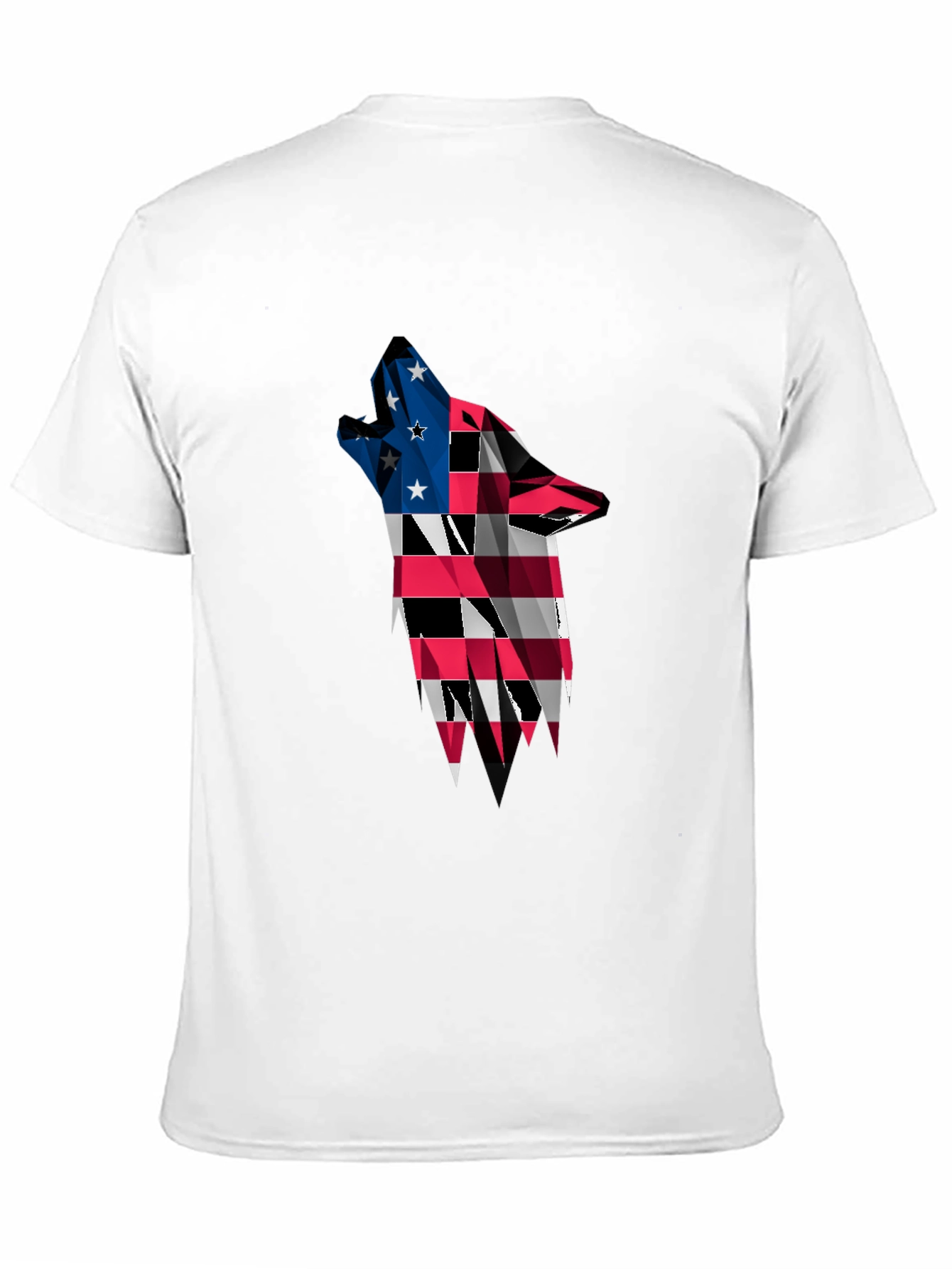Patriotic Wolf Graphic T-Shirt