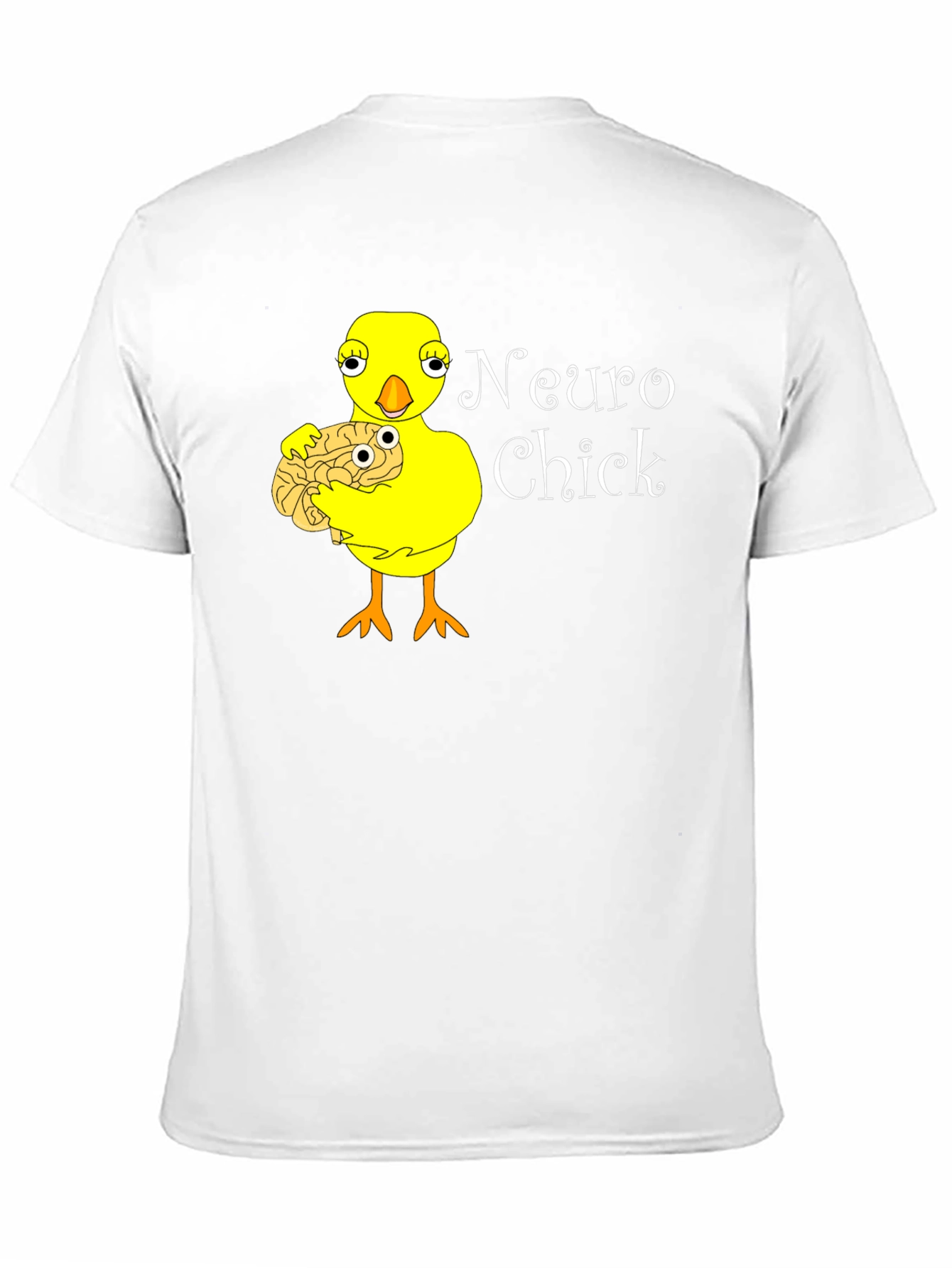 Neuro Chick Black T-Shirt: Brainy & Cute!
