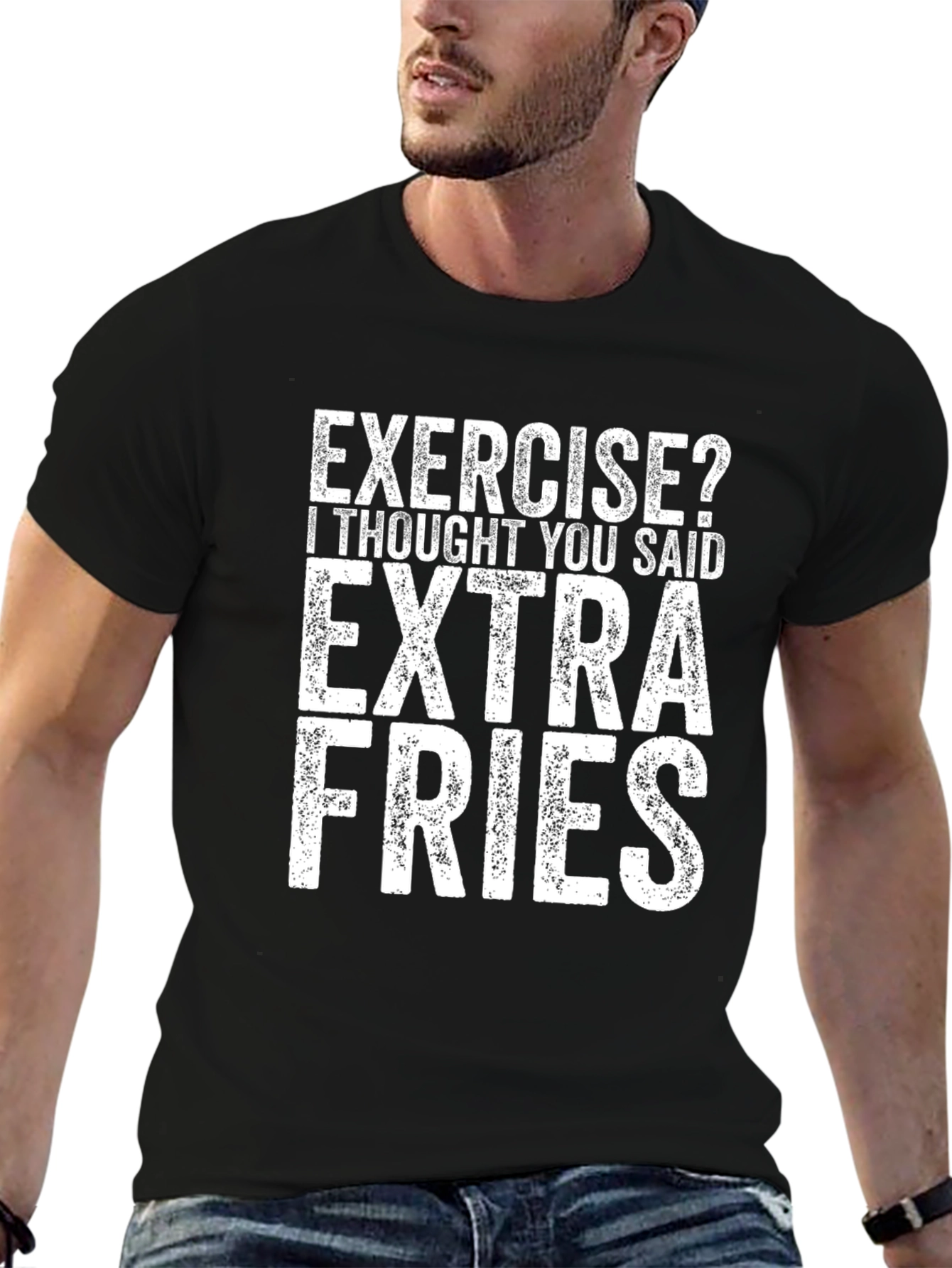 Exercise? Extra Fries Graphic Tee - Unisex