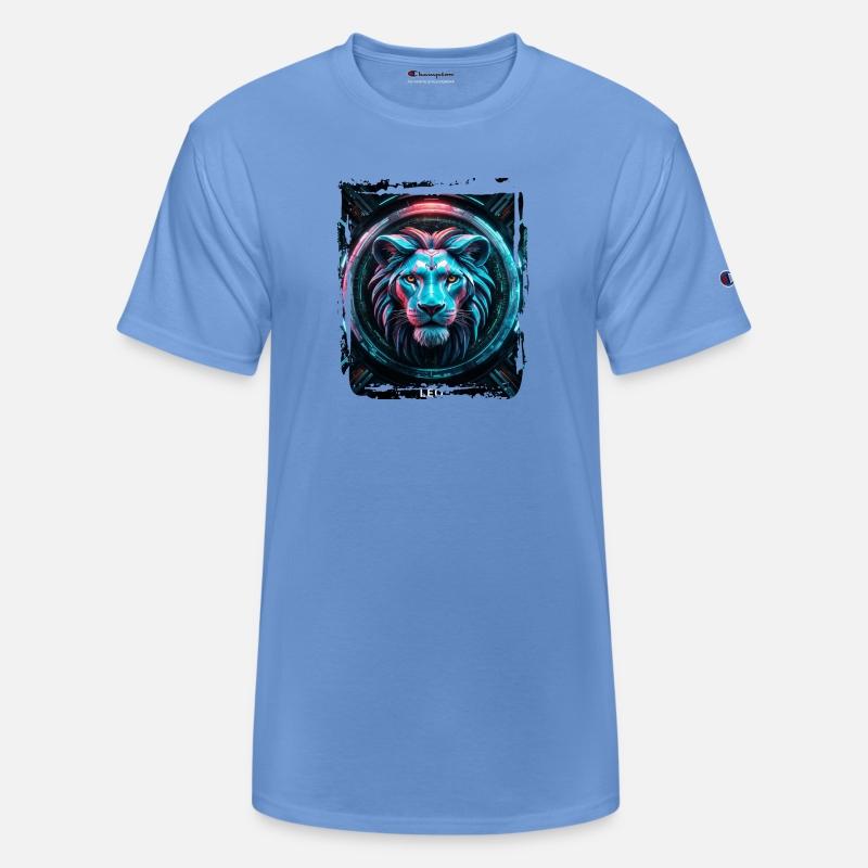 Zodiac sign Leo in cyberpunk era Future