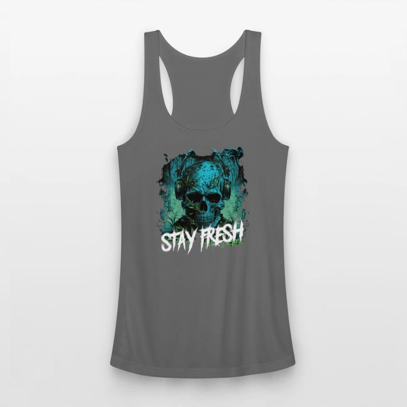 Zombie skull Disc Jockey