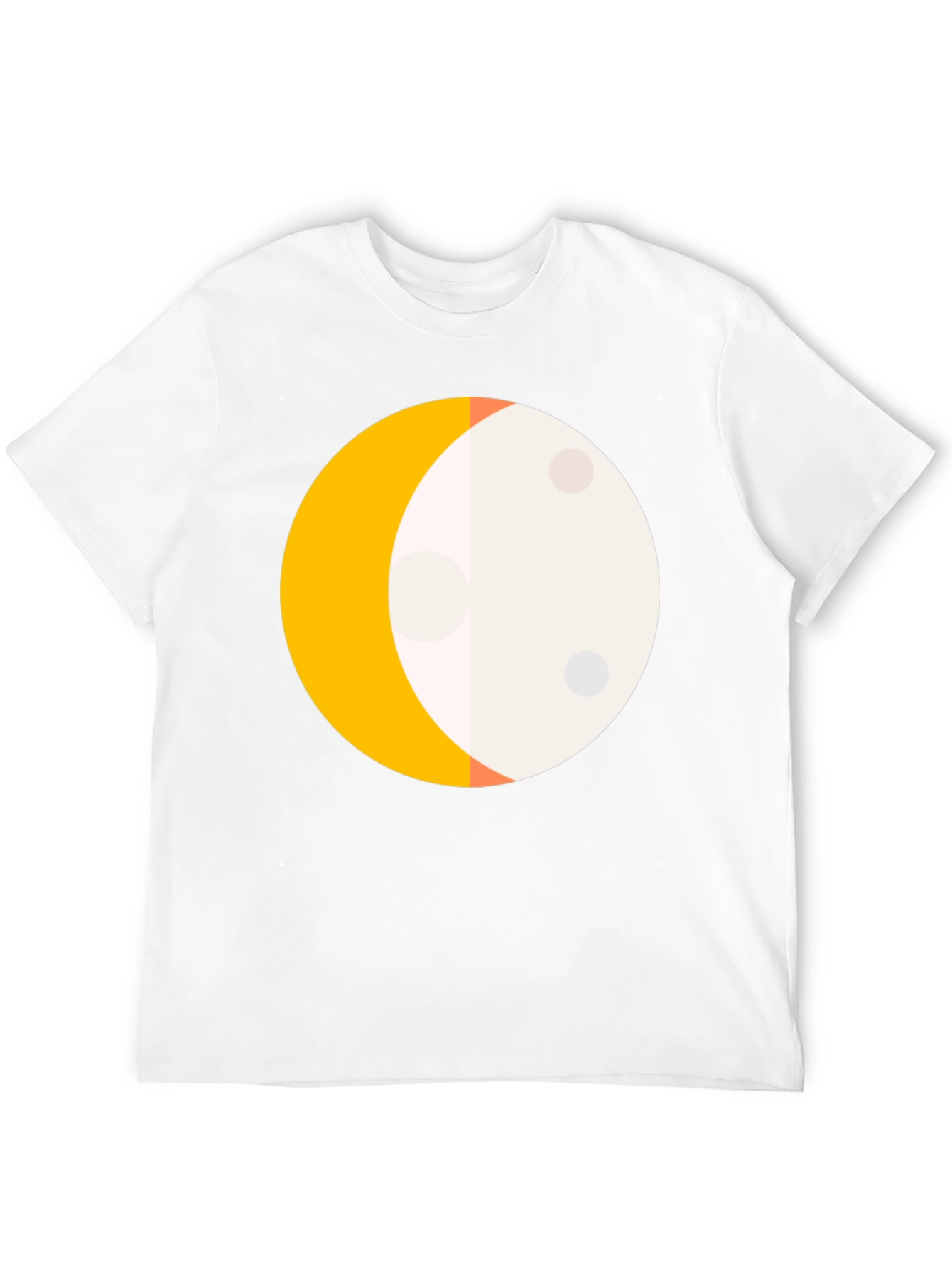 Waxing Crescent Moon Graphic Tee - Modern Unisex T-Shirt