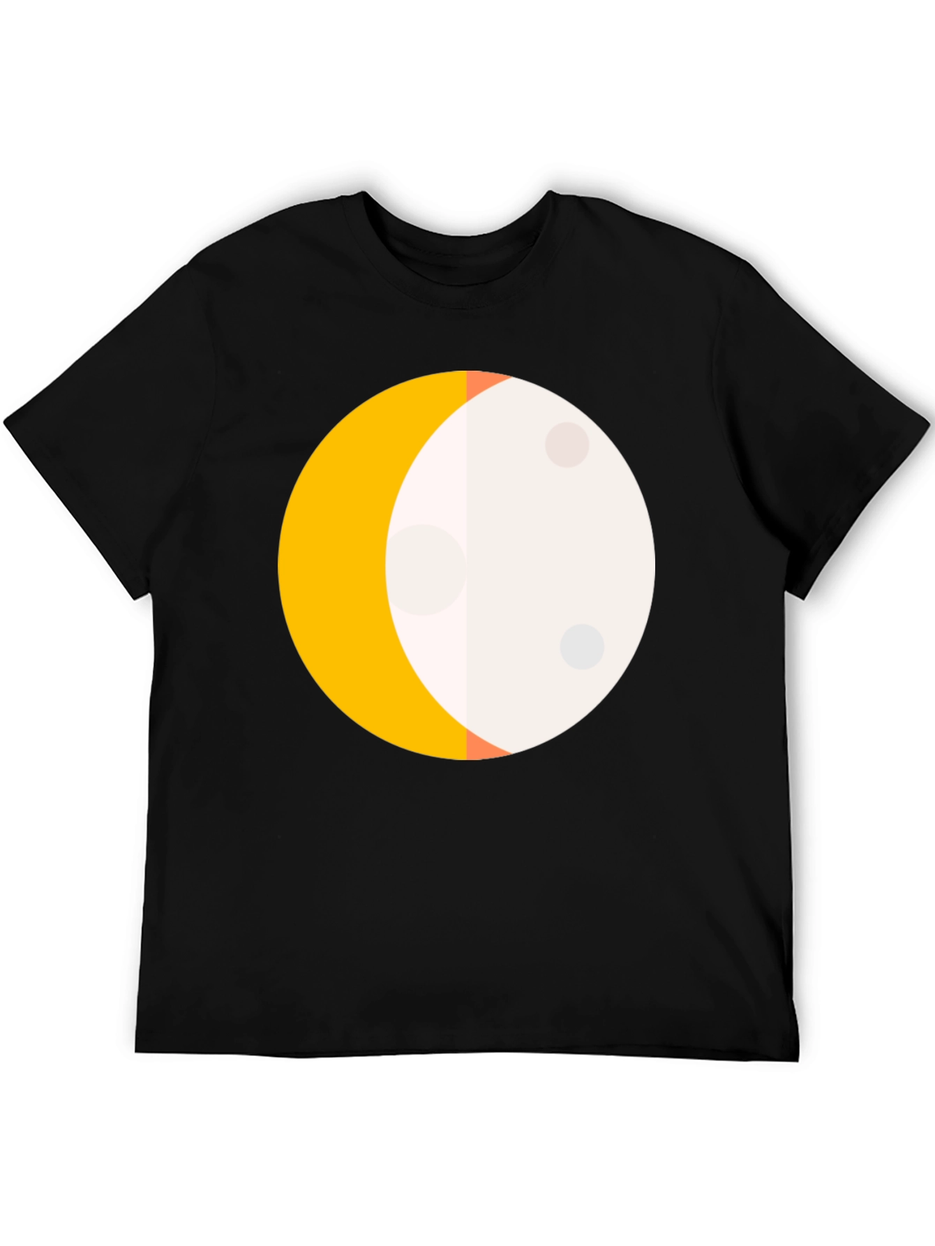 Waxing Crescent Moon Graphic Tee - Modern Unisex T-Shirt
