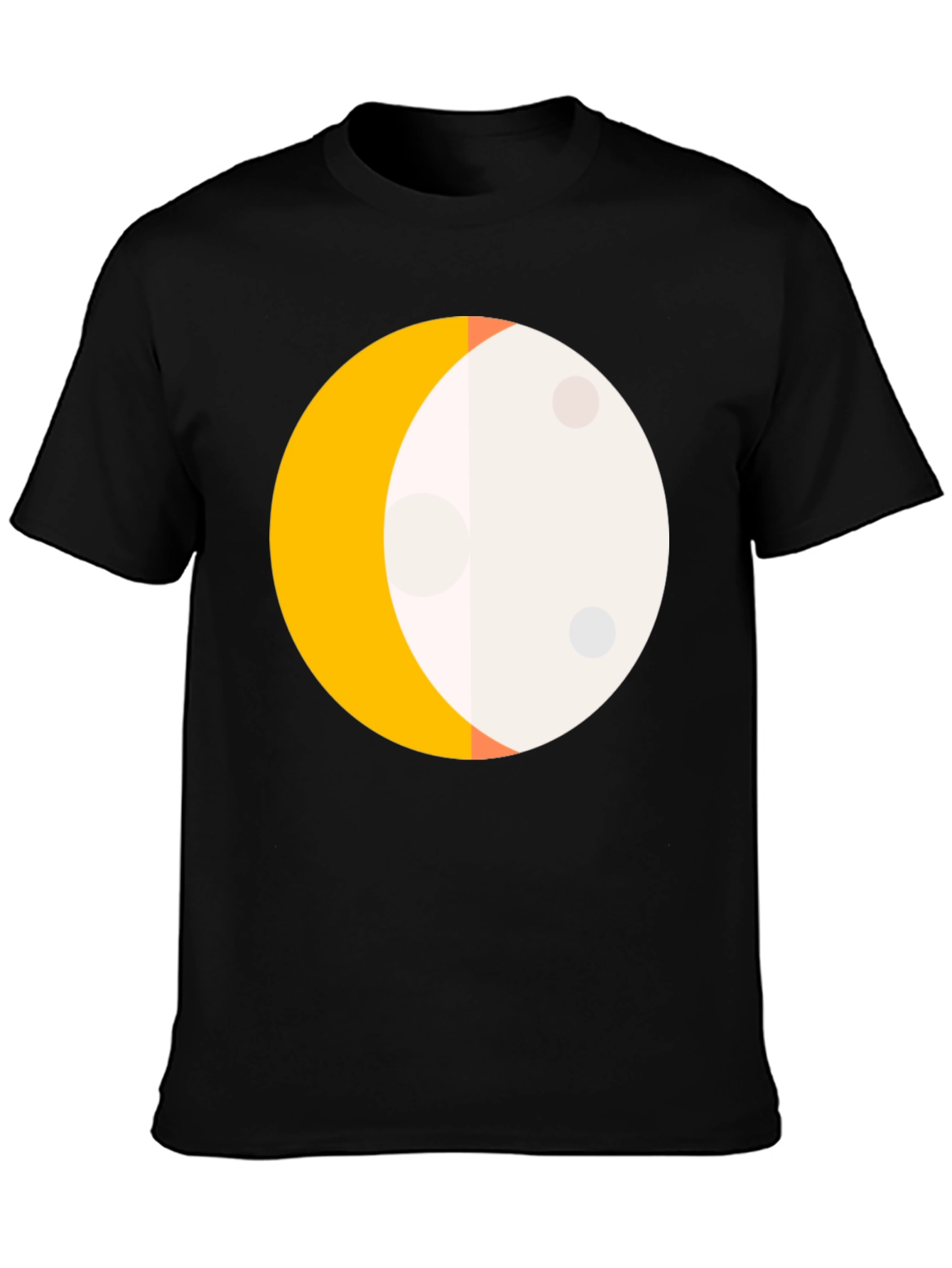 Waxing Crescent Moon Graphic Tee - Modern Unisex T-Shirt