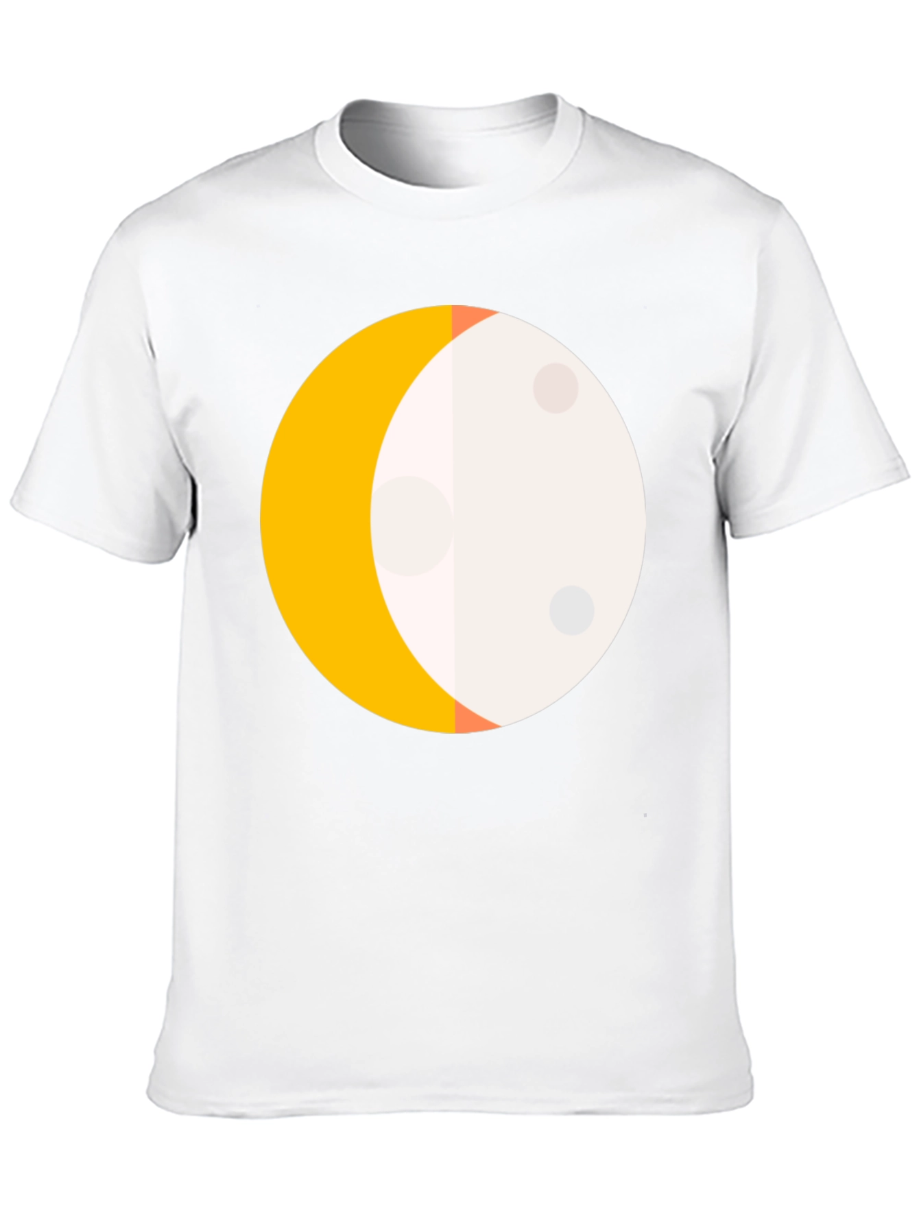 Waxing Crescent Moon Graphic Tee - Modern Unisex T-Shirt